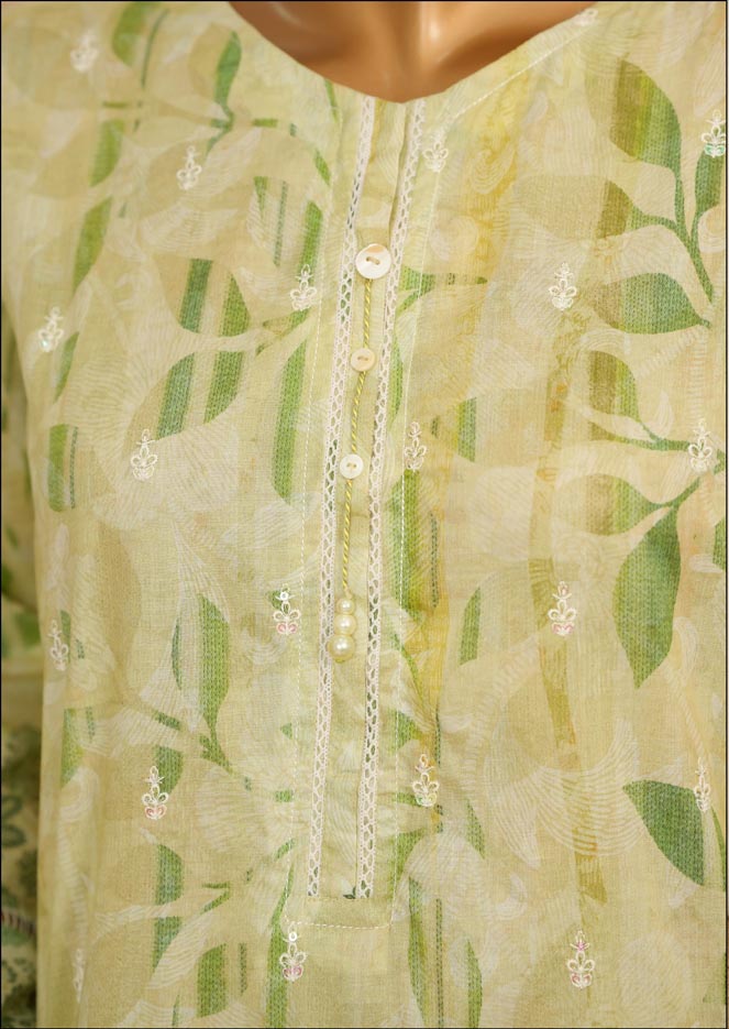 HZ Textile Ready to Wear PRINTKARI CAMBRIC Chikankari 3PC Collection 2025 D-02