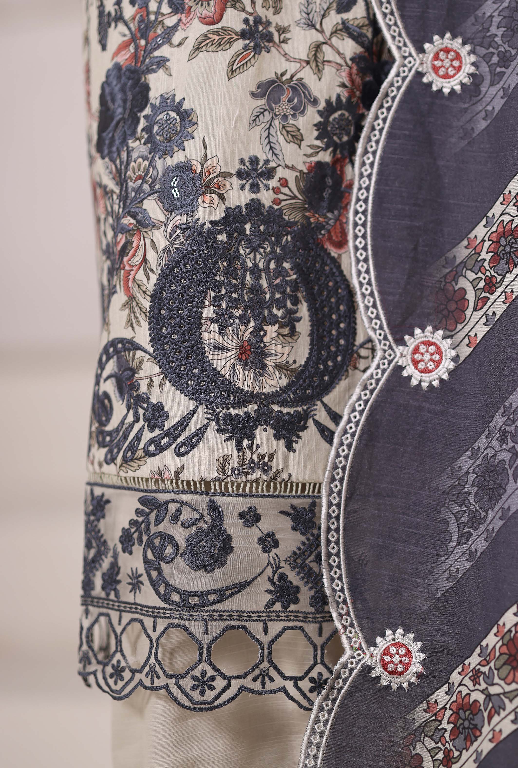 SADABAHAR RTW SIGNATURE KHADDAR EMBROIDERED 3PIECE COLLECTION 2025 SSKE -1101