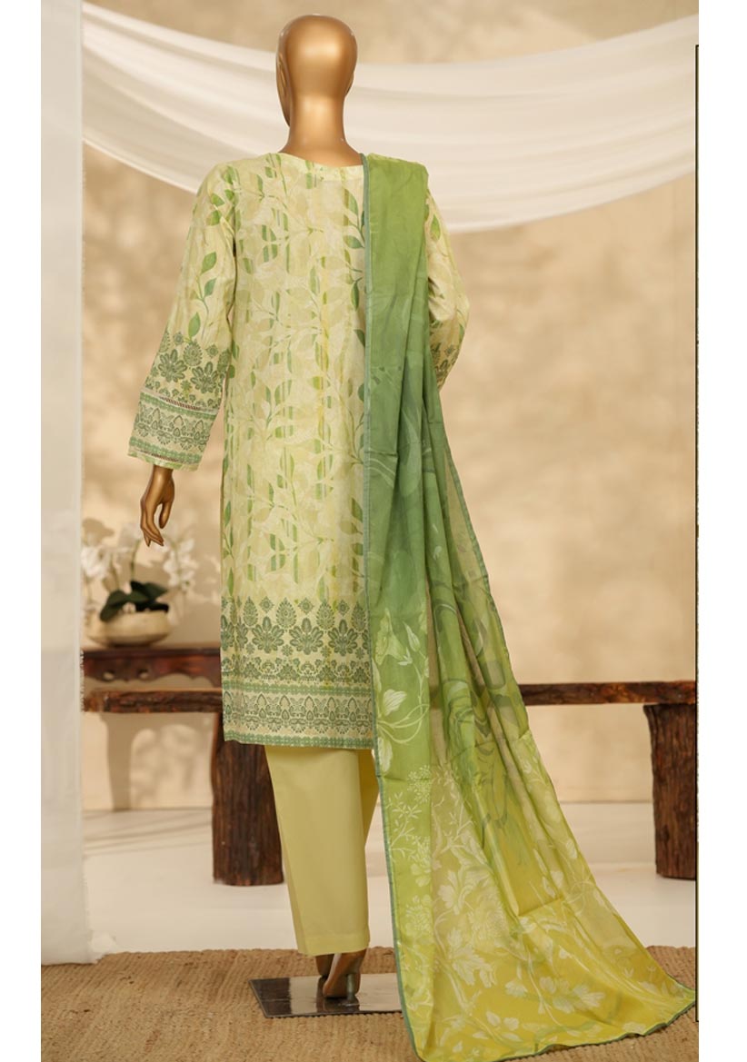 HZ Textile Ready to Wear PRINTKARI CAMBRIC Chikankari 3PC Collection 2025 D-02