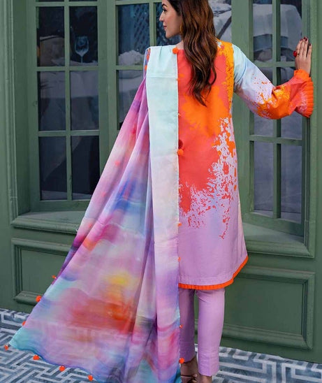 Gul Ahmed Unstitched Printed Lawn 3pcs Suite D-08