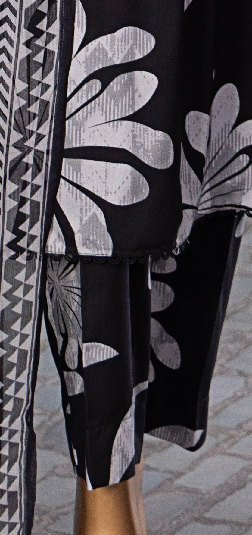 HZ Textile Unstitched Full Suit Linen Wintry Collection 25 D-01