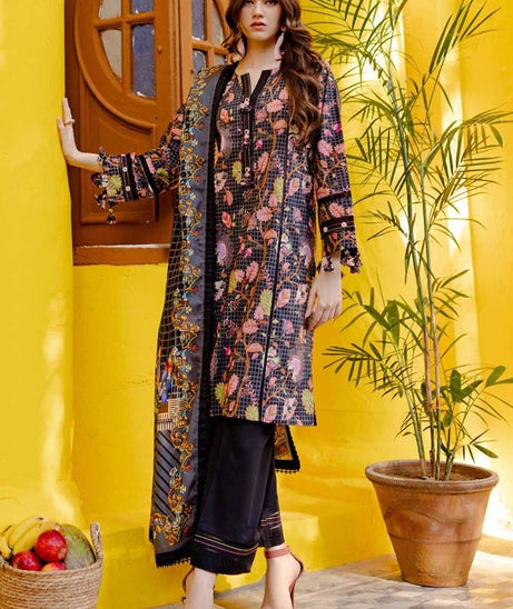 Gul Ahmed Unstitched Printed Lawn 3pcs Suite D-04