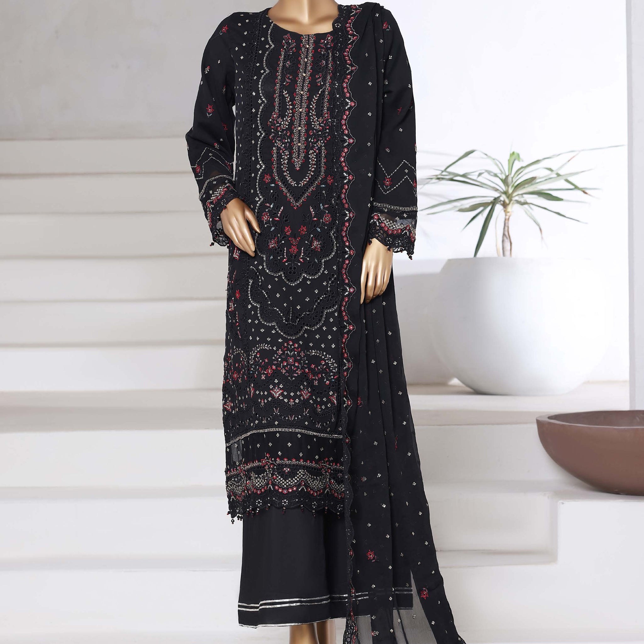 SADABAHAR Luxury Chiffon Afsanay Vol 14 3Piece Collection 2025 SAFC -1004