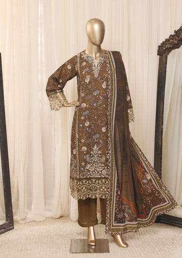 Sadabahar Luxury Khaddar Printed 3piece  stitched Vol-05 Collection 2026 D-02
