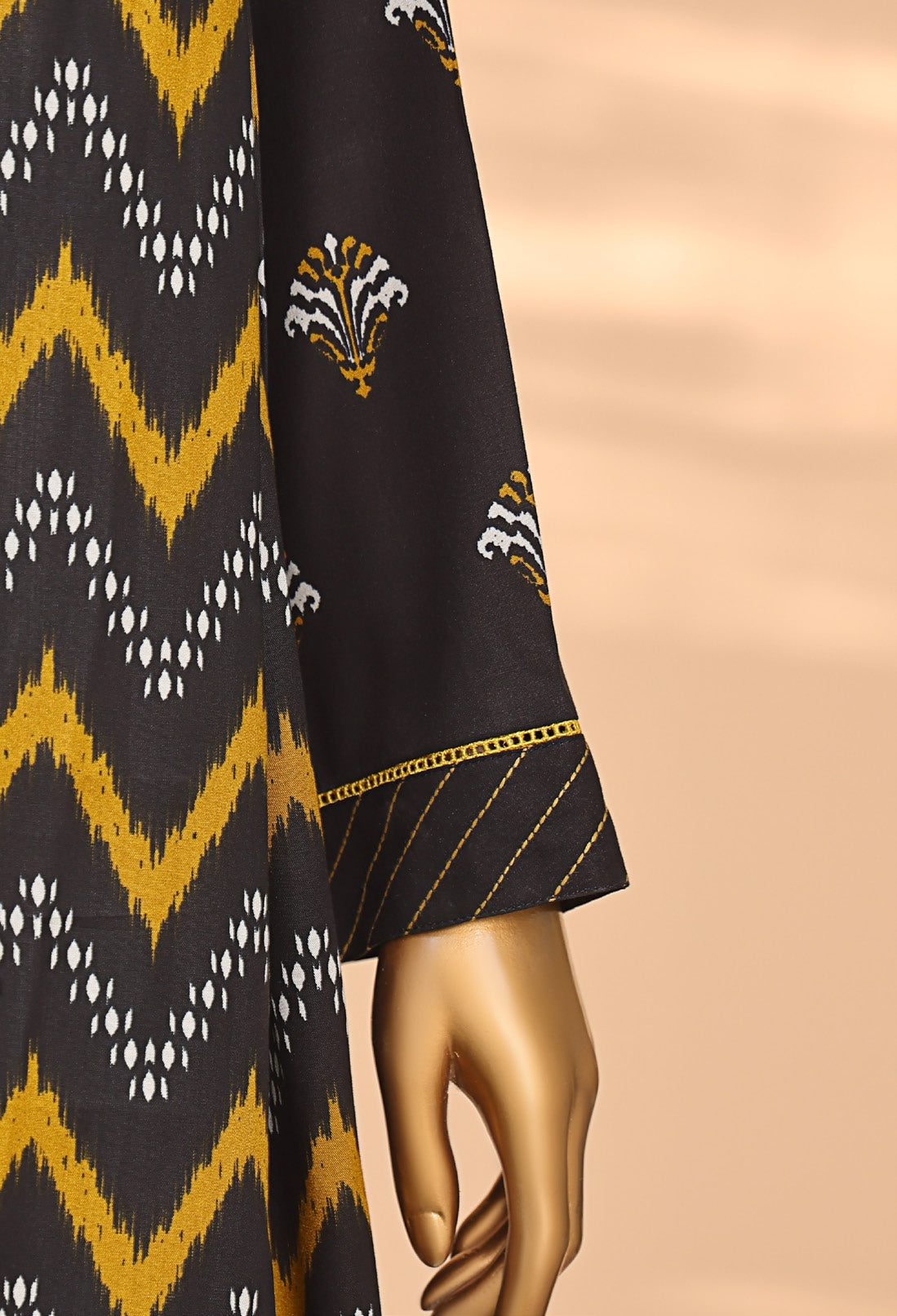 HZ Textile Unstitched Full Suit Linen Wintry Vol-4 Collection 25 D-01.