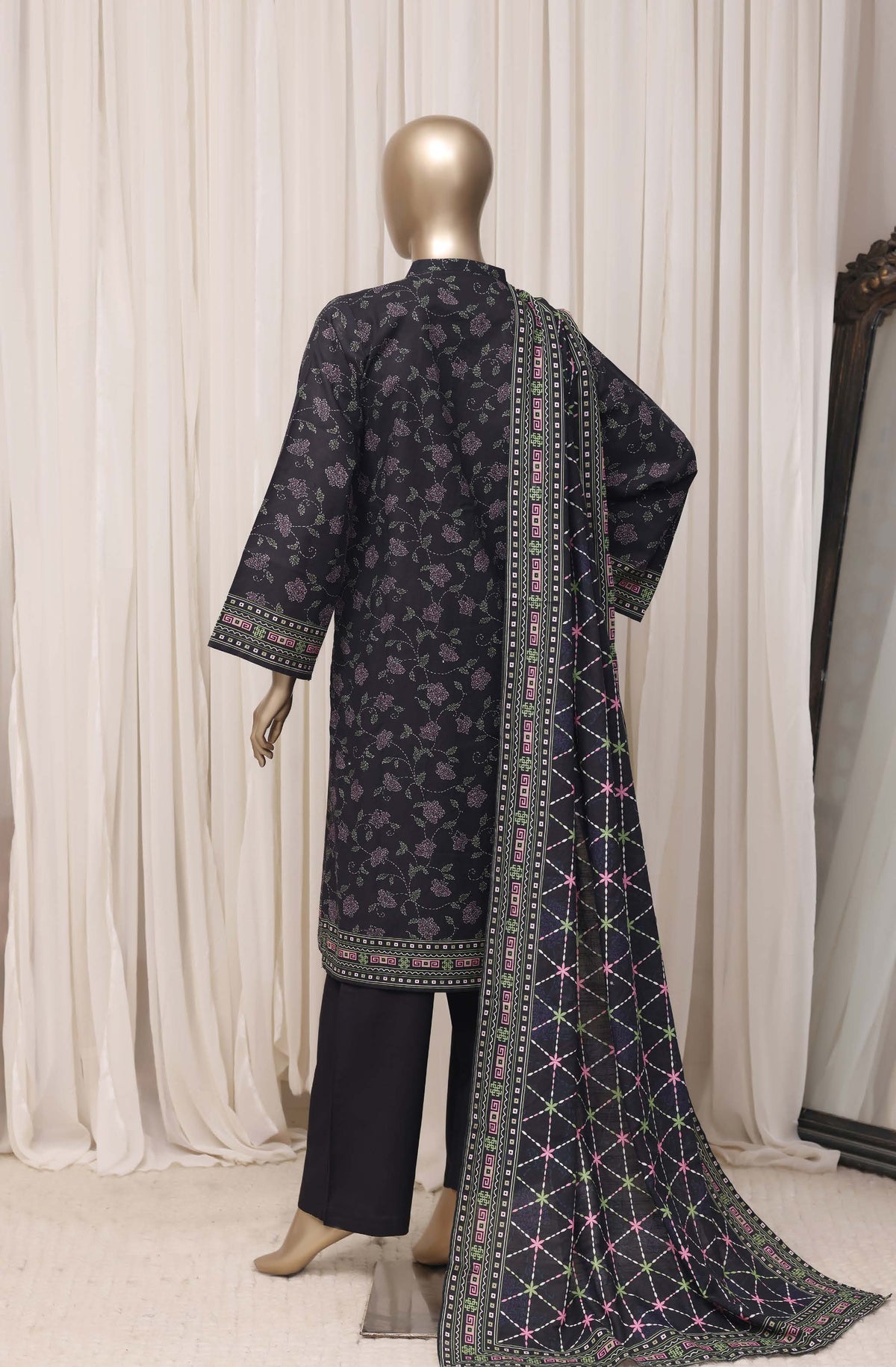 Sadabahar Signature Festive Khaddar Embroidery 3piece  stitched Collection 2026 D-02