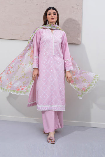 CHIKANKARI EMBROIDERED CAMBRIC 3pcs Unstitched by Zellbury Collection