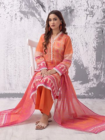 Gul Ahmed Unstitched Printed Lawn 3pcs Suite D-07