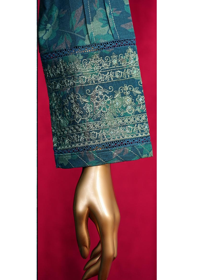 HZ Textile stitched Blooming Winter Khaddar 2Piece Co-ords Stitched Collection 2025 D-04