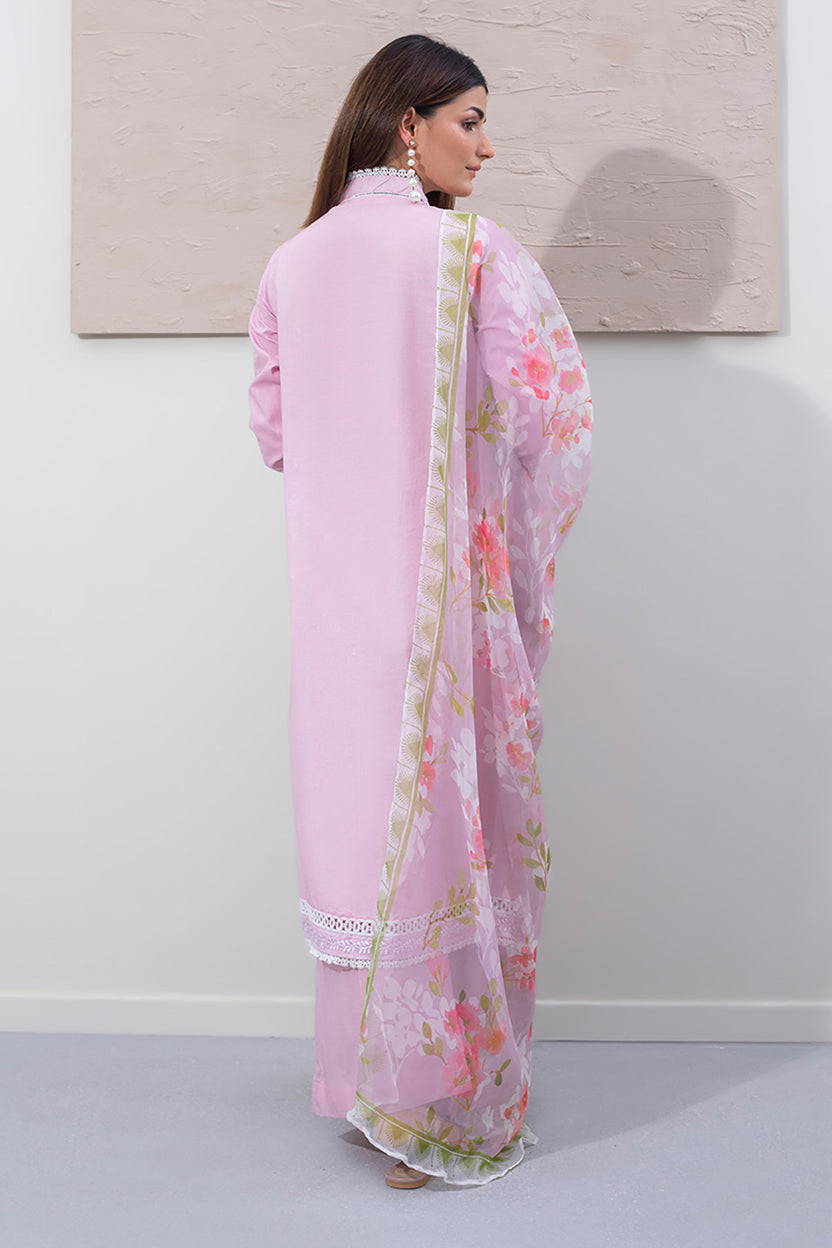 CHIKANKARI EMBROIDERED CAMBRIC 3pcs Unstitched by Zellbury Collection
