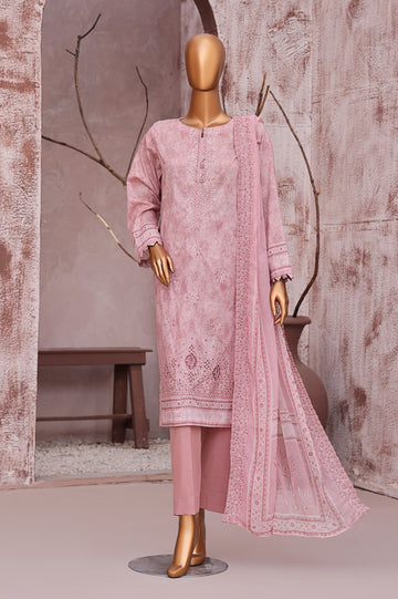 HZ Textile UNSTITCH Premium Embroidered Collection 2025 D-02