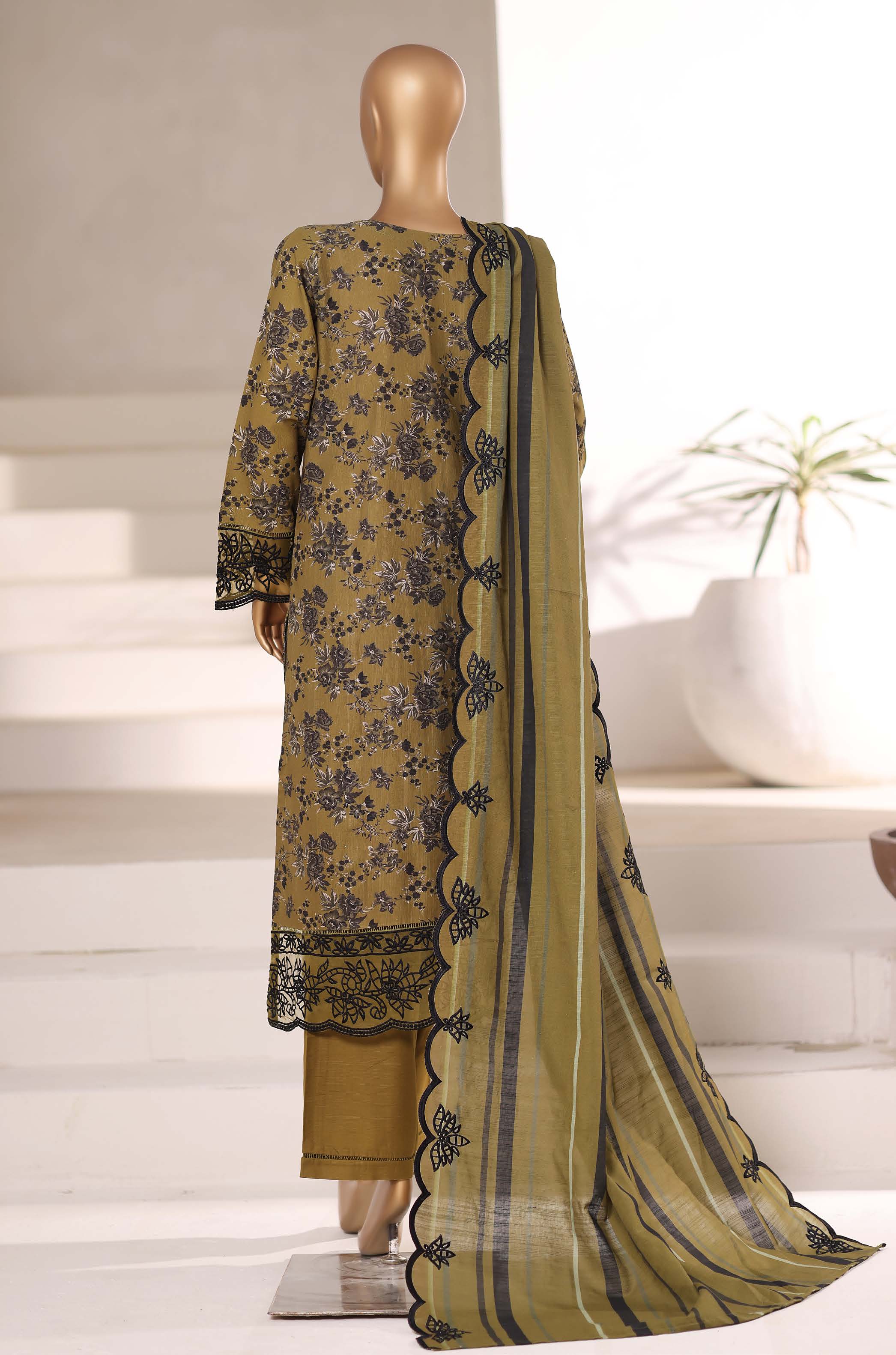 SADABAHAR RTW SIGNATURE KHADDAR EMBROIDERED 3PIECE COLLECTION 2025 SSKE -1104