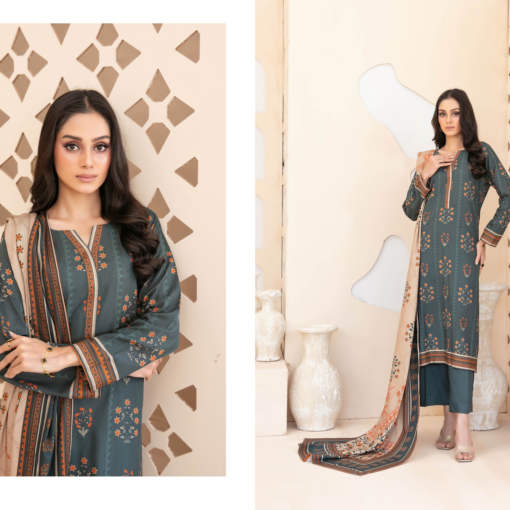 TAWAKKAL RAHAB STAPLE PRINTED 3PIECE UNSTITCHED COLLECTION 2025 D 02