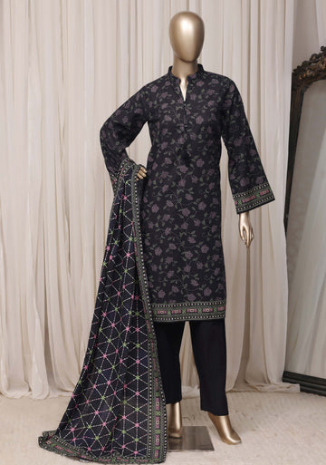 Sadabahar Signature Festive Khaddar Embroidery 3piece  stitched Collection 2026 D-02