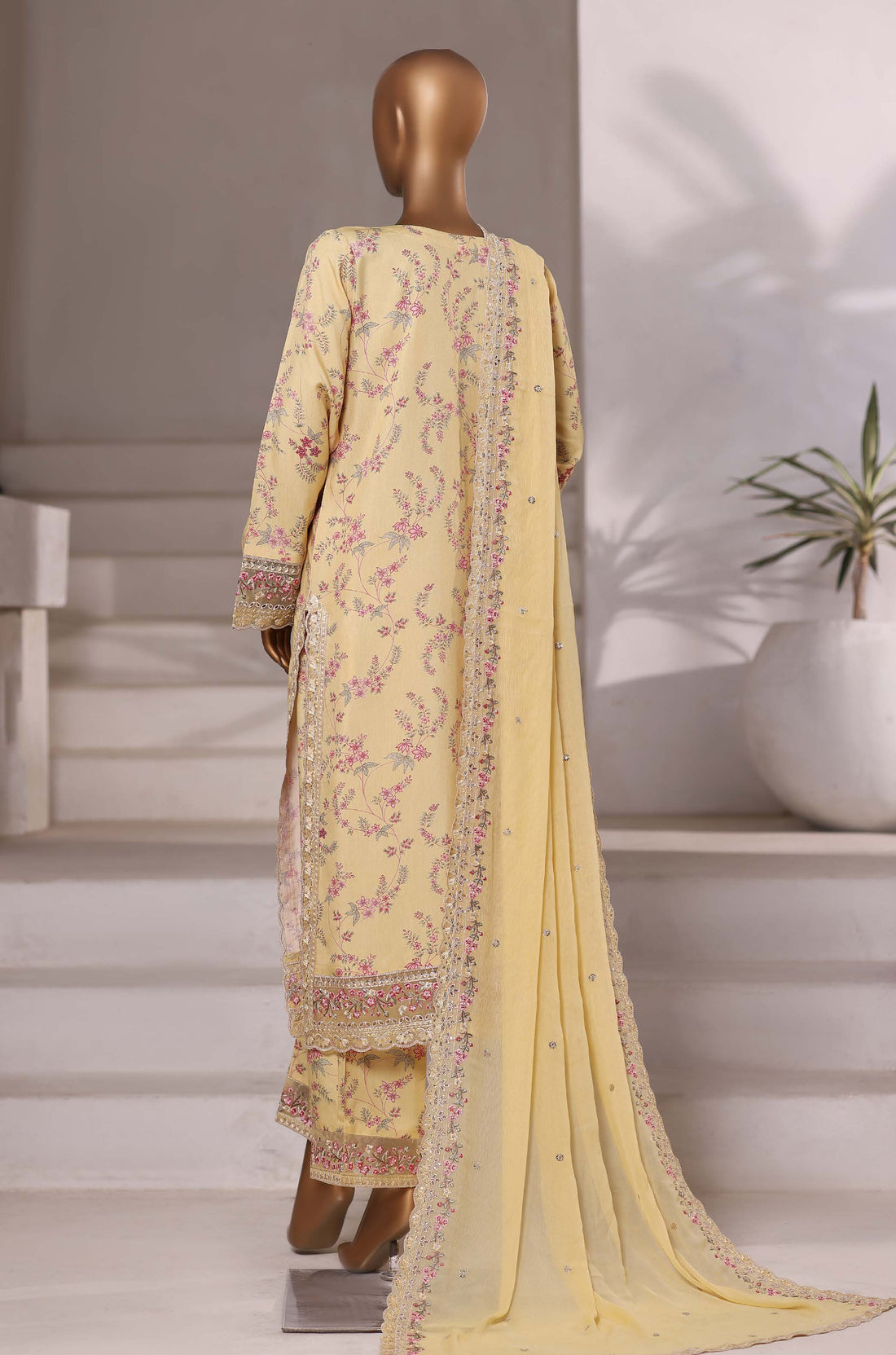 Sadabahar Luxury Viscose With Chiffon Embroidered Dupatta 3pcs Stitched Collection 2025 0-02
