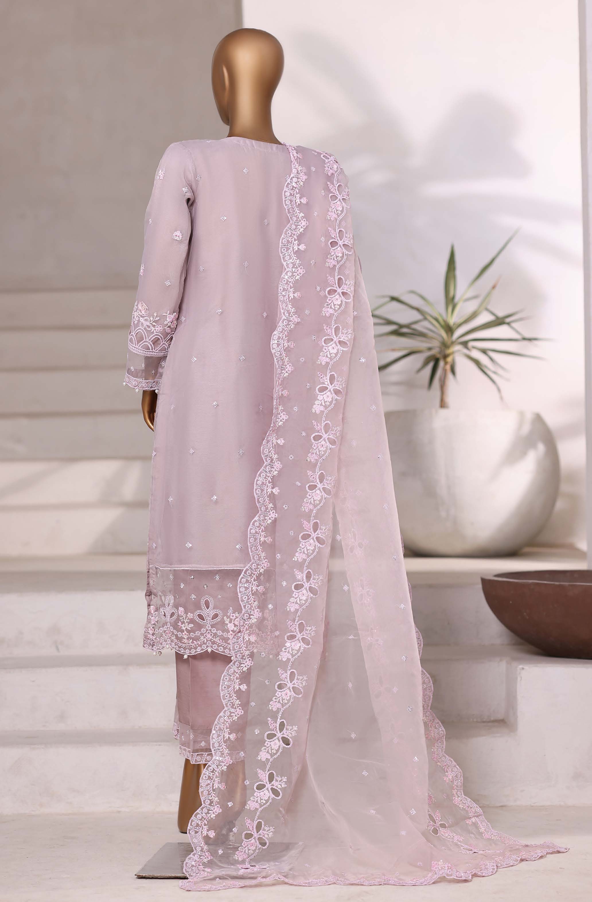 SADABAHAR LUXURY FORMAZ FESTIVE MAHPARA VOL-18 ORGANZA "EMBROIDERED 3 PIECE STITCHED COLLECTION 2025 D-02