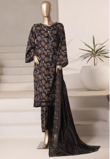 HZ Textile Ready to Wear Rozaana Cambric Printed 3PC Collection 2025 D-03