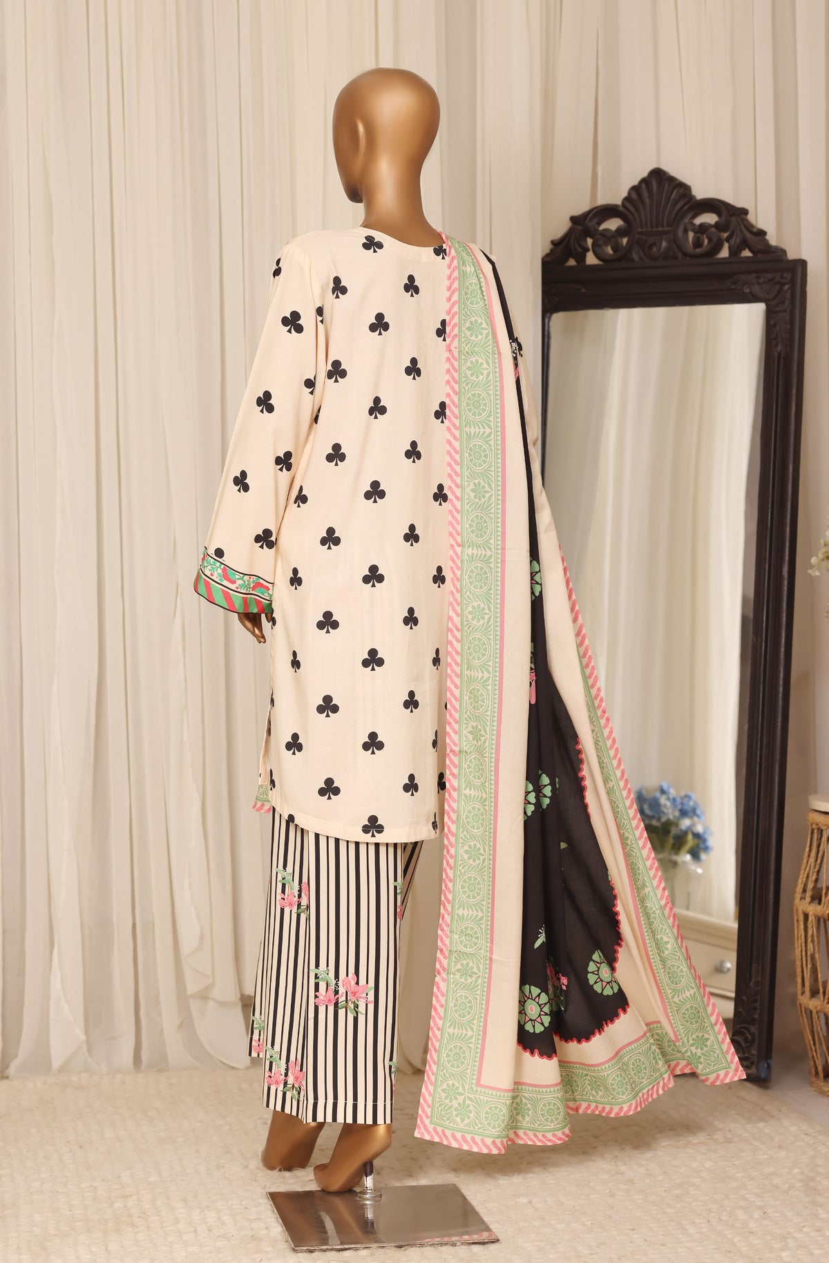 Sadabahar linen Printed 3Piece Stitched Collection D-02