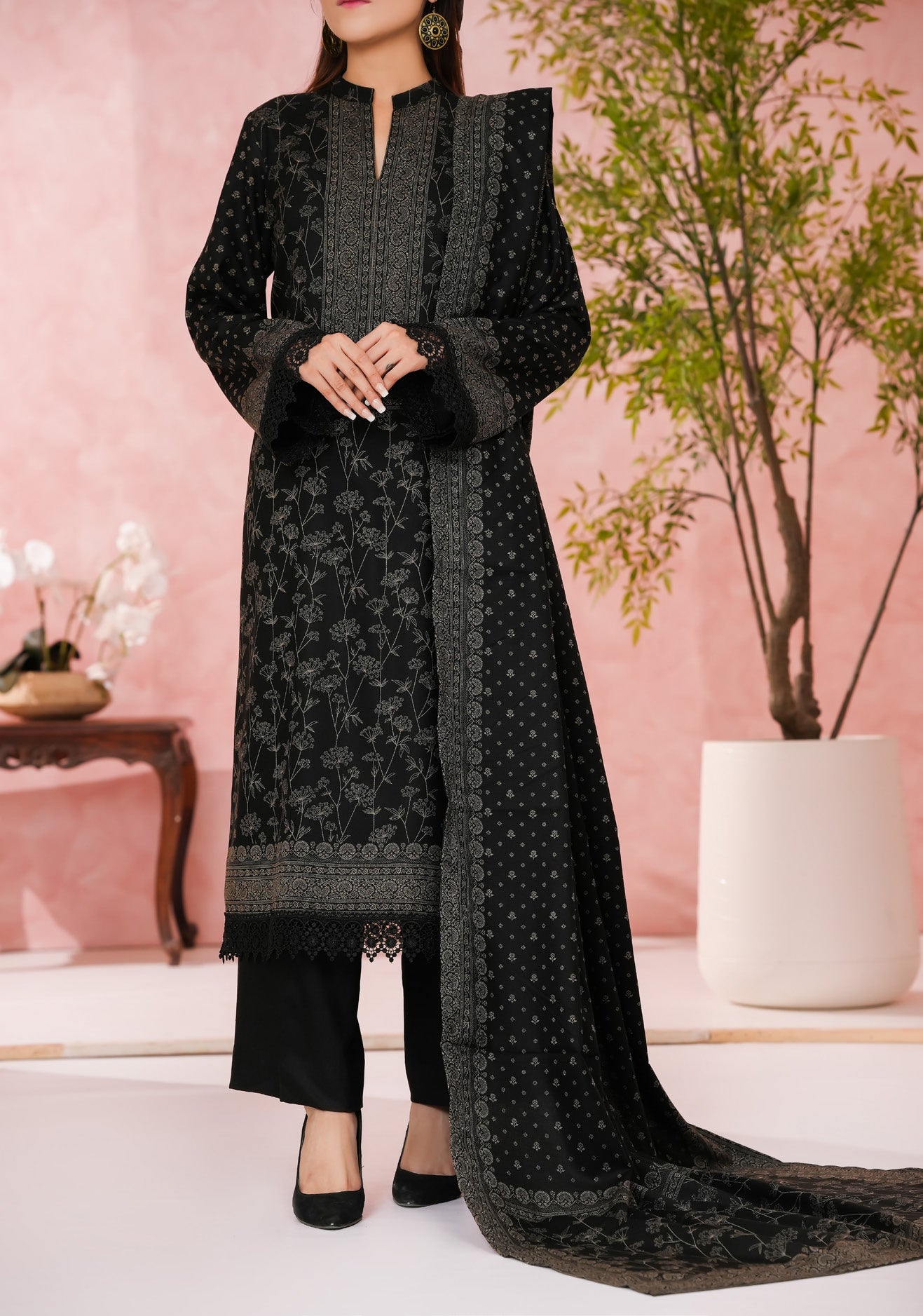 VS TEXTILES PASHMINA WINTER PRINTED 3PIECE UNSTITCHED COLLECTION 2025 D-12