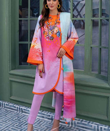 Gul Ahmed Unstitched Printed Lawn 3pcs Suite D-08