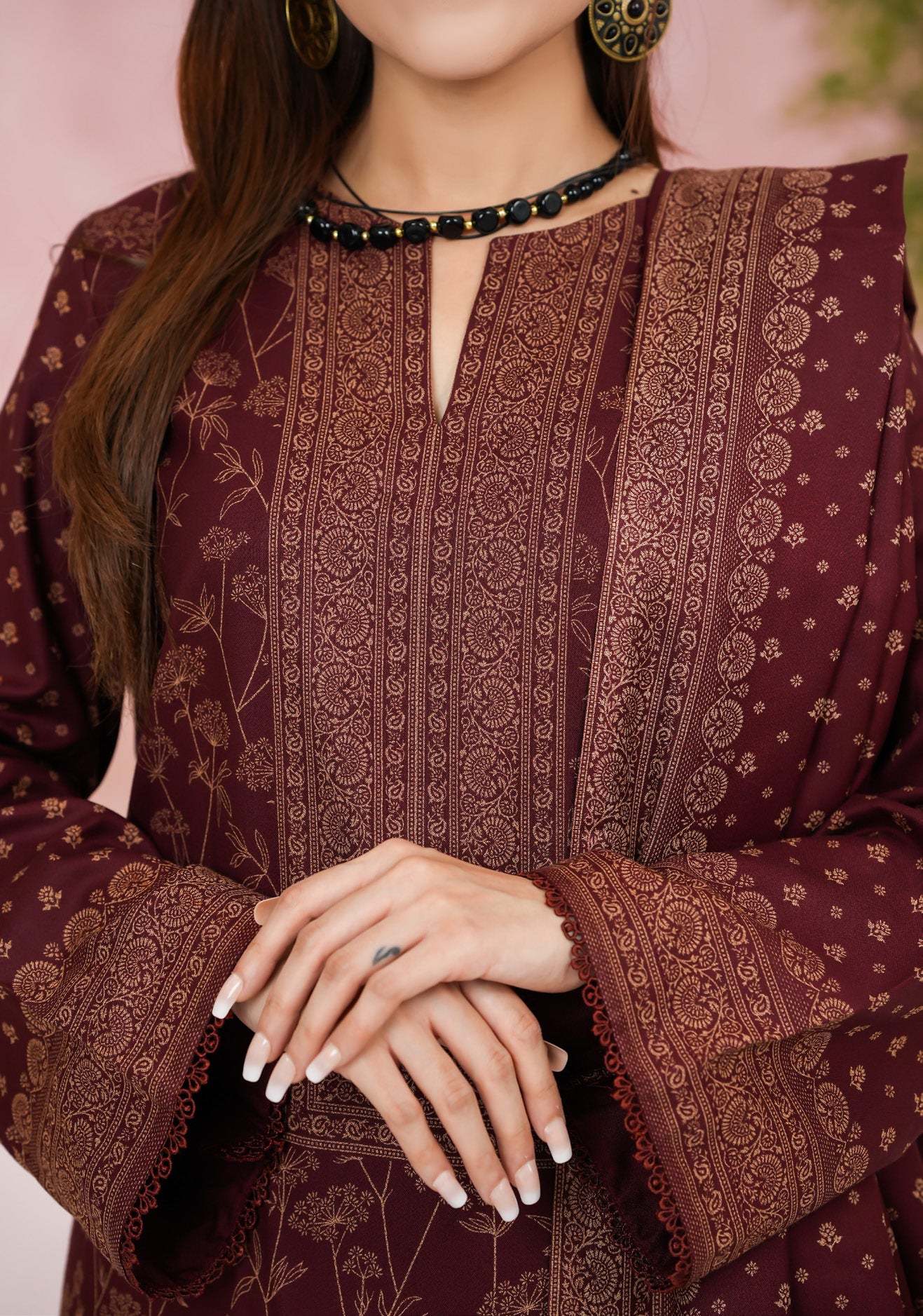 VS TEXTILES PASHMINA WINTER PRINTED 3PIECE UNSTITCHED COLLECTION 2025 D-14