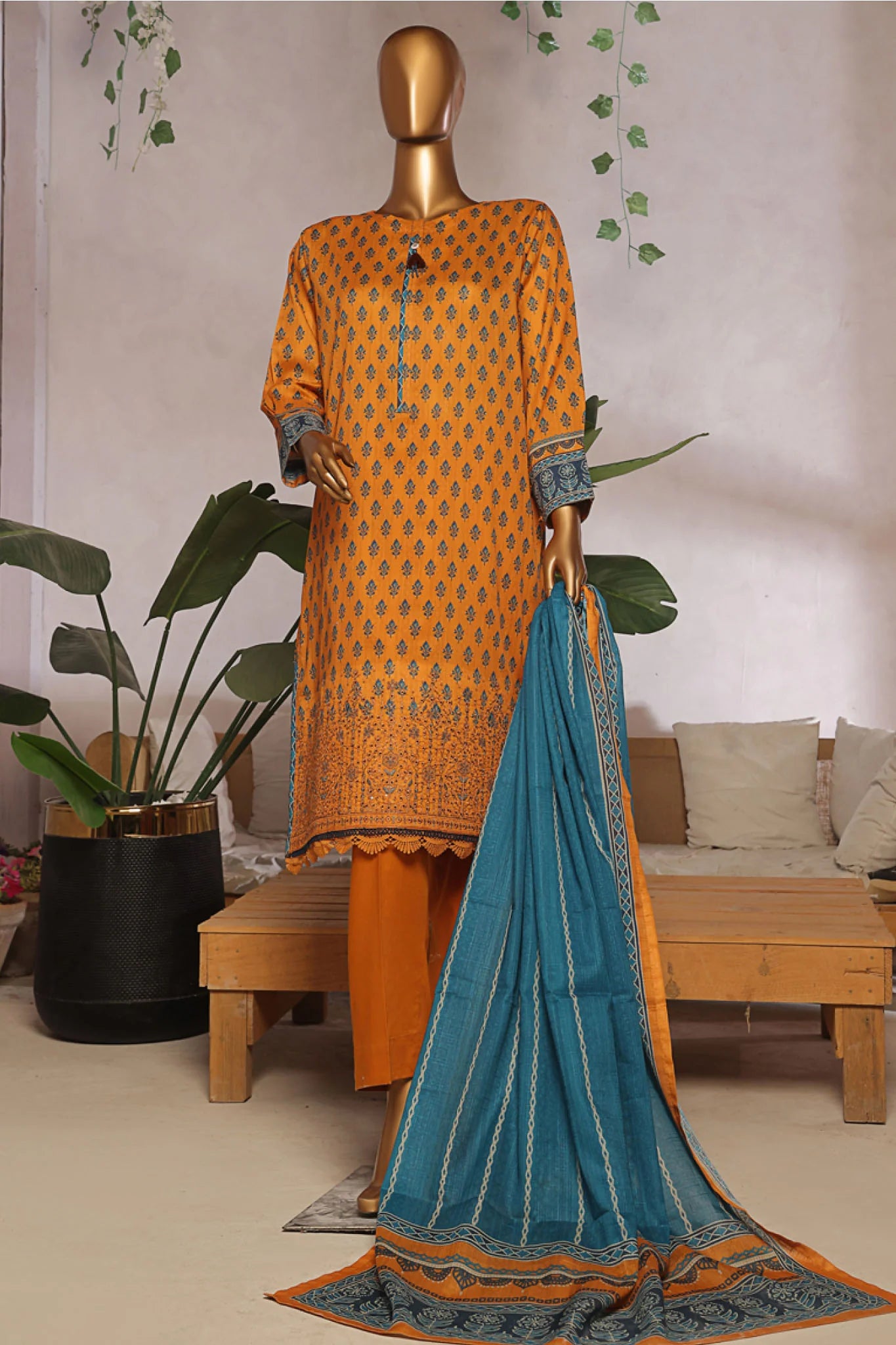 Aashkaar By HZ Stitched 3 Piece Emb Lawn Vol-05 Collection-D 03