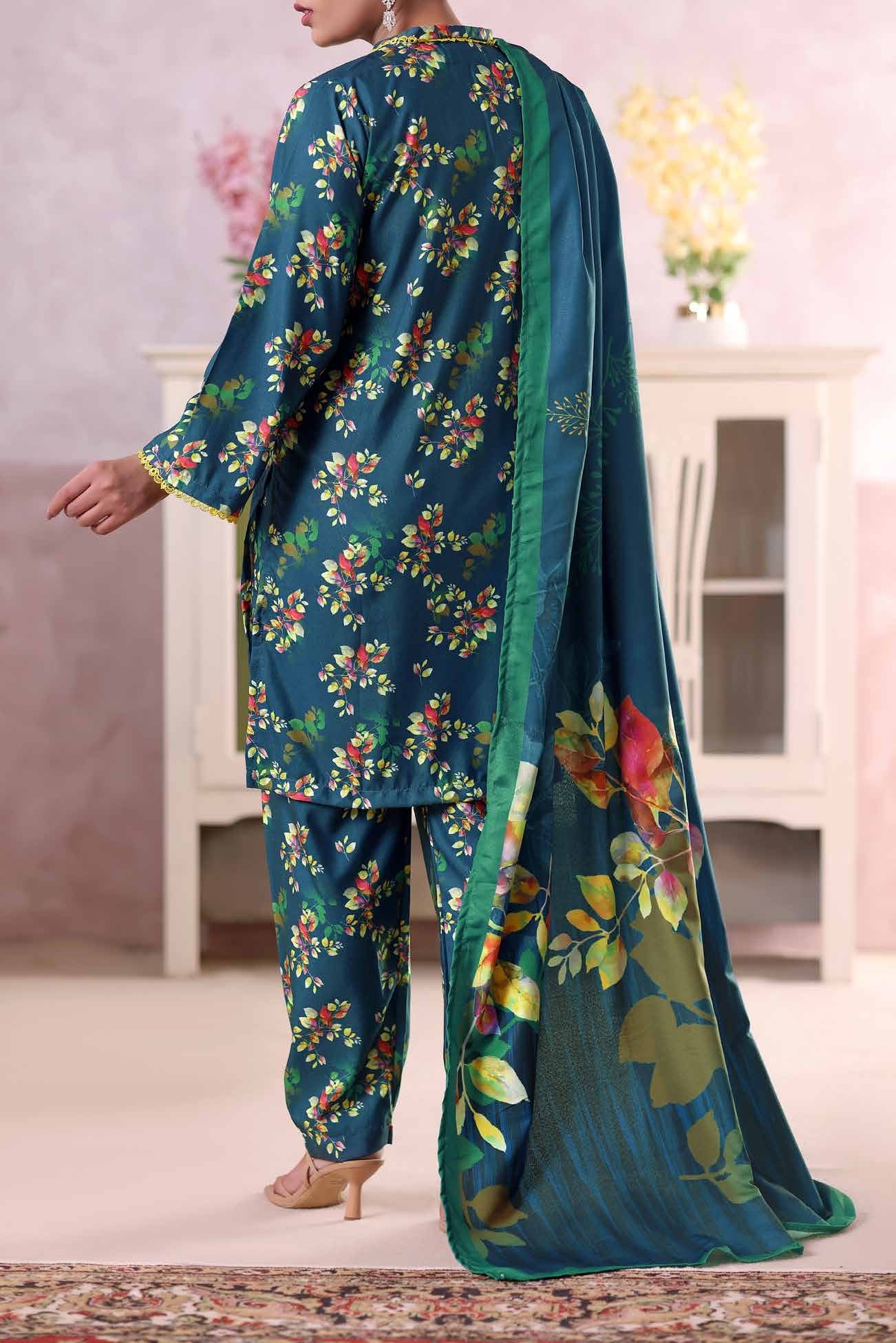 AIZAL Collection Ready to Wear KHAAS Digital KARANDI 3PC Collection 2025 D-03