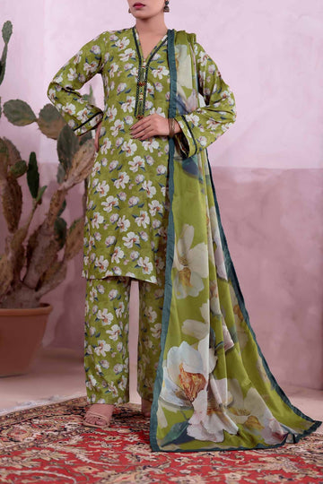 AIZAL Collection Ready to Wear KHAAS Digital KARANDI 3PC Collection 2025 D-04