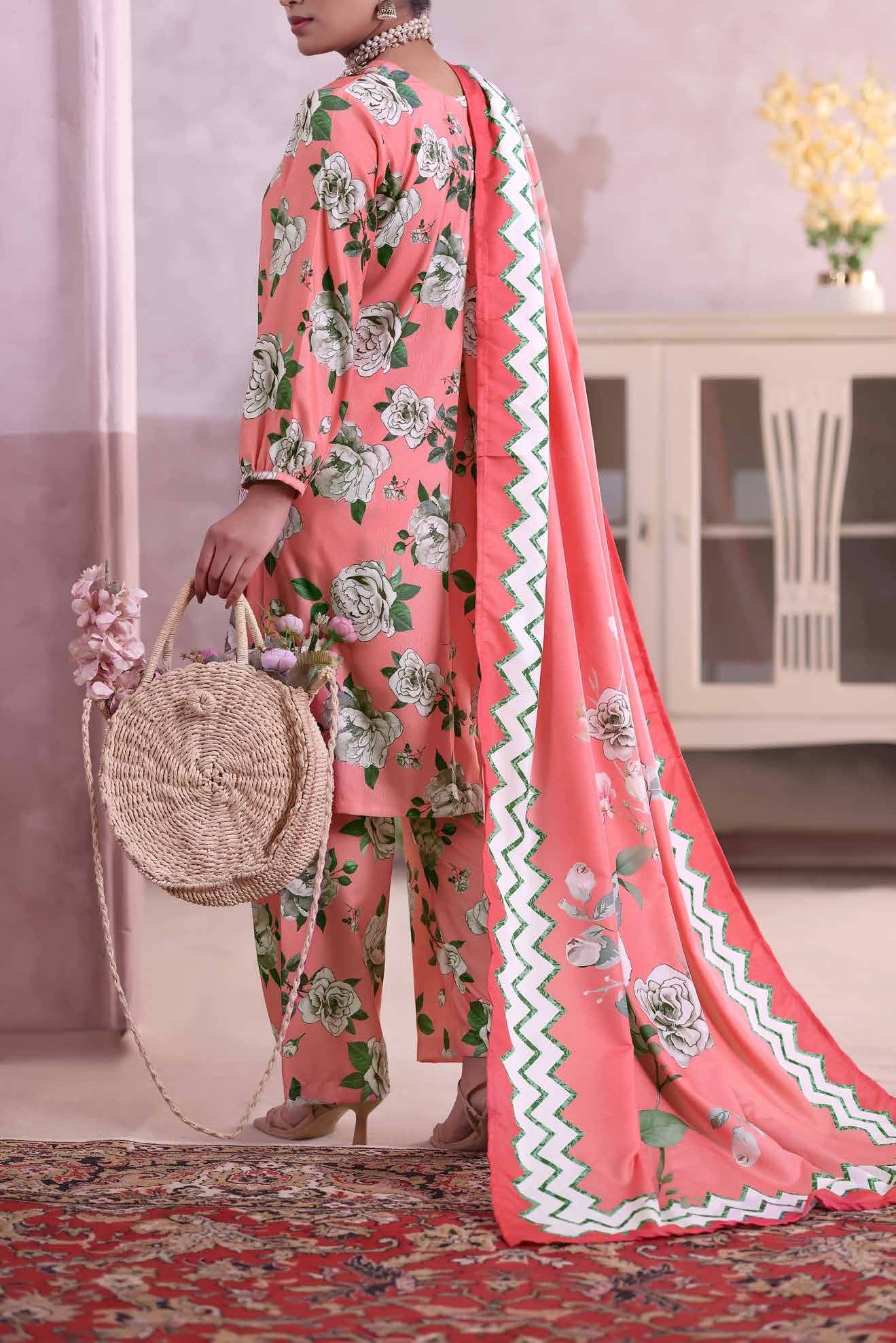 AIZAL Collection Ready to Wear KHAAS Digital KARANDI 3PC Collection 2025 D-05