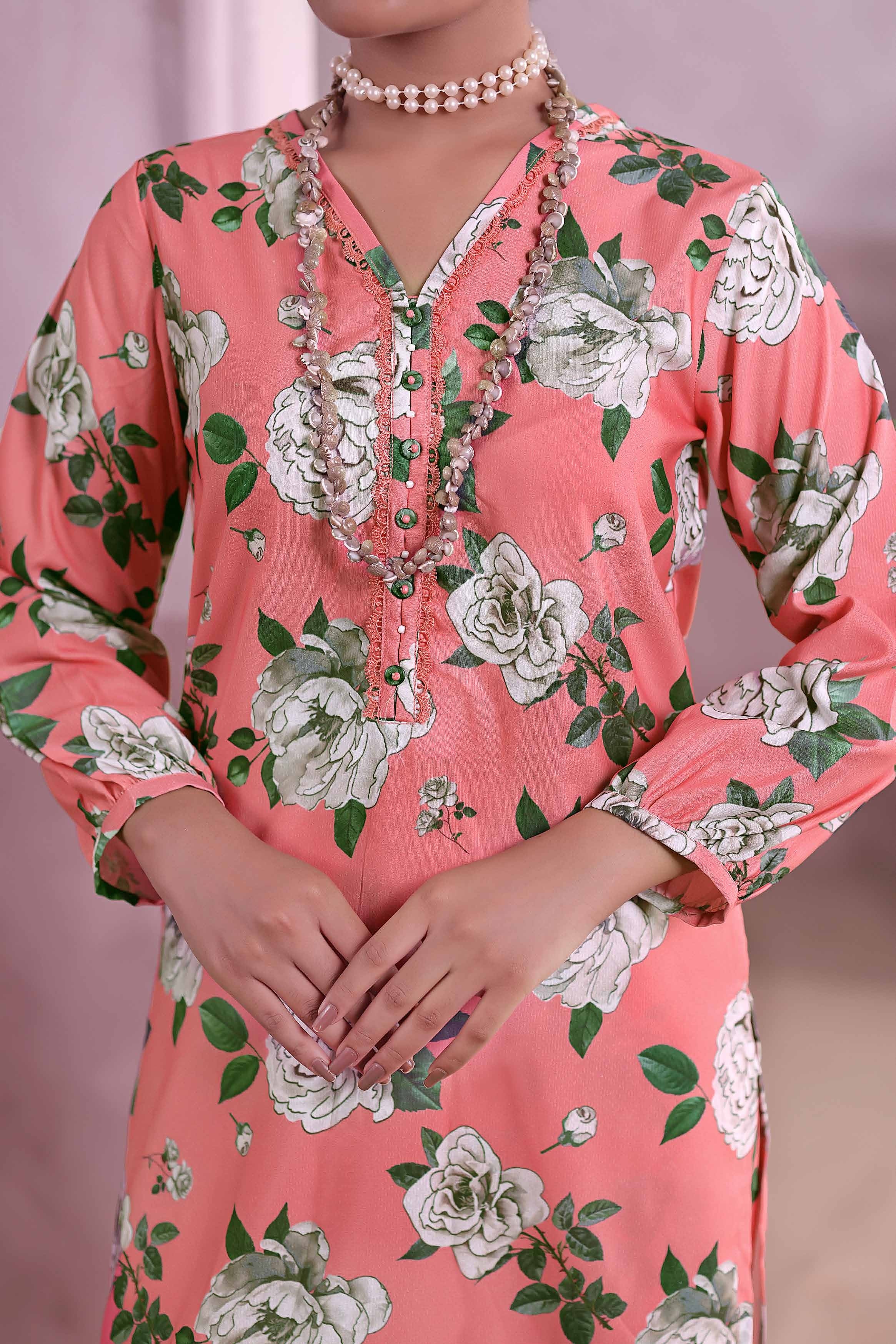 AIZAL Collection Ready to Wear KHAAS Digital KARANDI 3PC Collection 2025 D-05