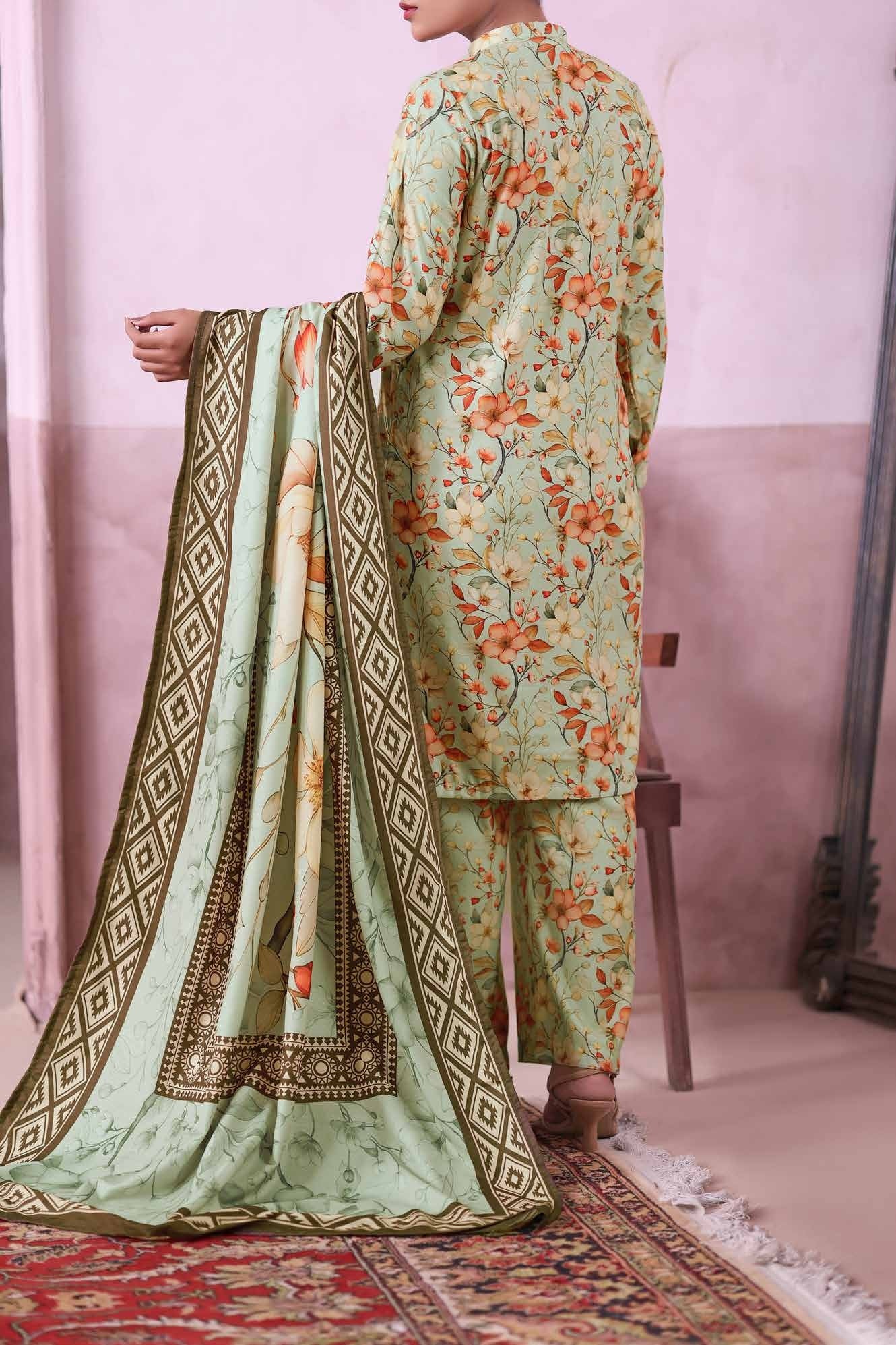 AIZAL Collection Ready to Wear KHAAS Digital KARANDI 3PC Collection 2025 D-08