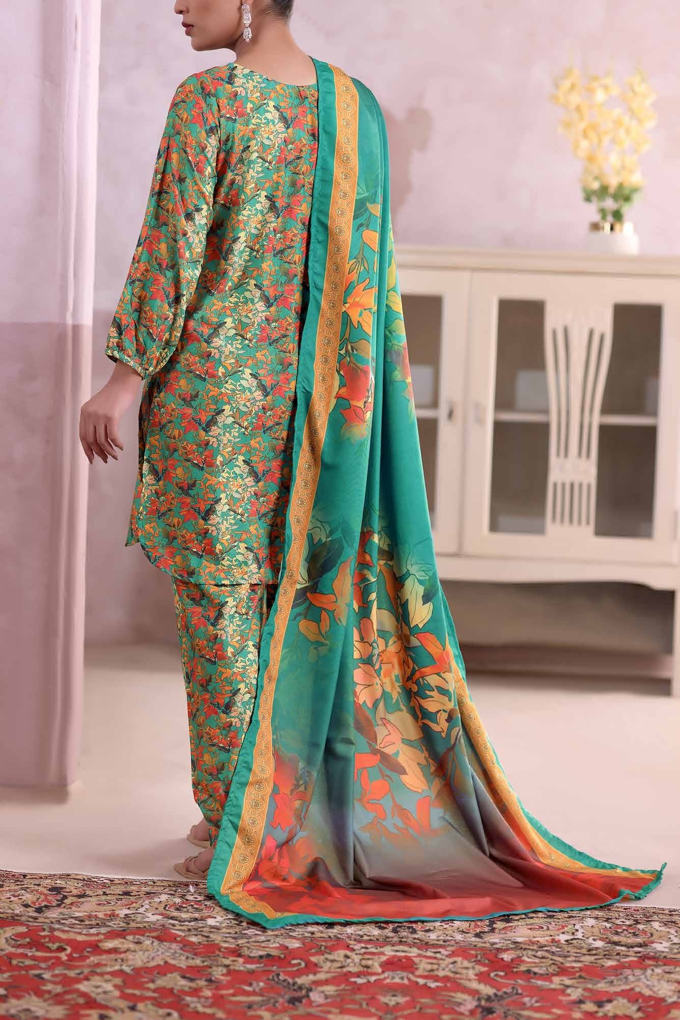 AIZAL Collection Ready to Wear KHAAS Digital KARANDI 3PC Collection 2025 D-10