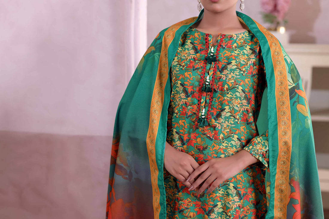 AIZAL Collection Ready to Wear KHAAS Digital KARANDI 3PC Collection 2025 D-10