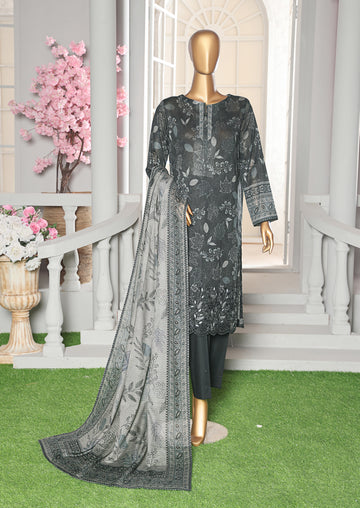 HZ Textile Unstitched ASASA  Digital Printed Embroidered Lawn Shirt with Digilal Printed Karandi Lawn Dupatta Collection'25 D-04