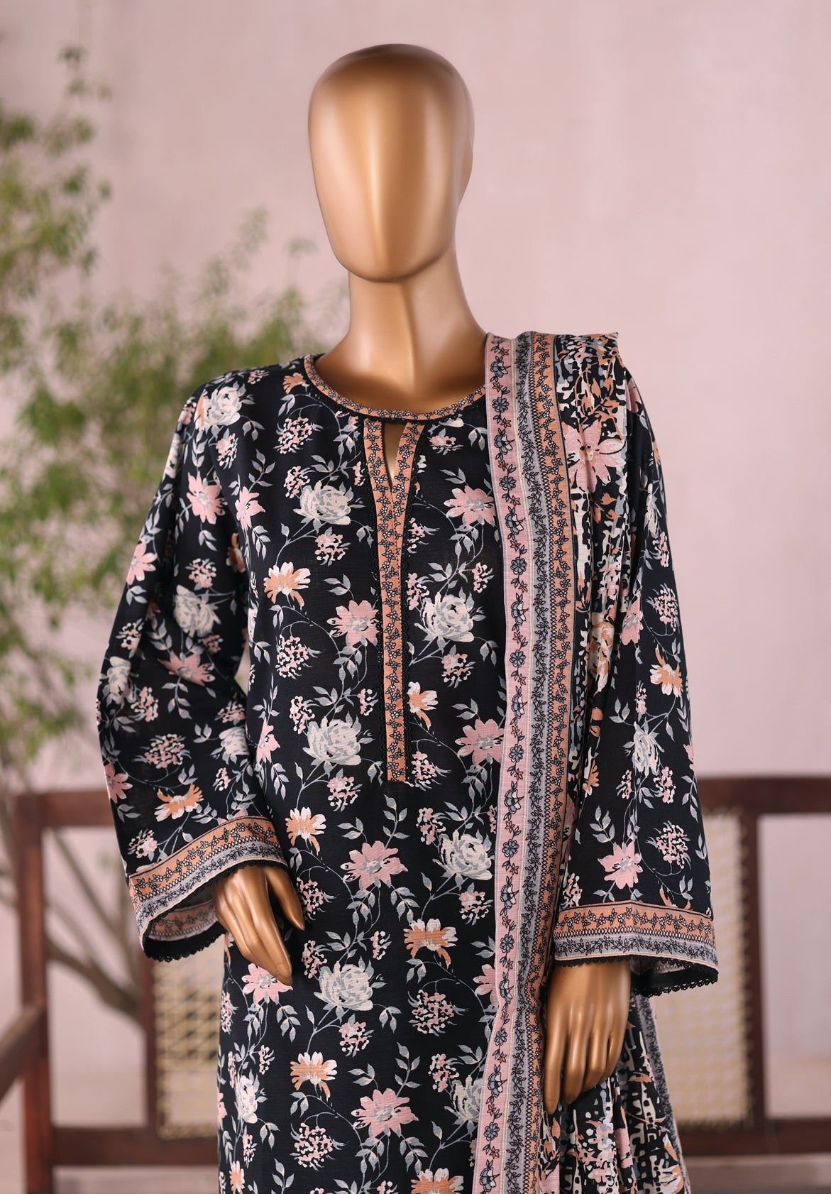 BIN SAEED Printed Khadder 3pcs Stitched Vol-3 3Piece stitched COLLECTION 2025 D-01