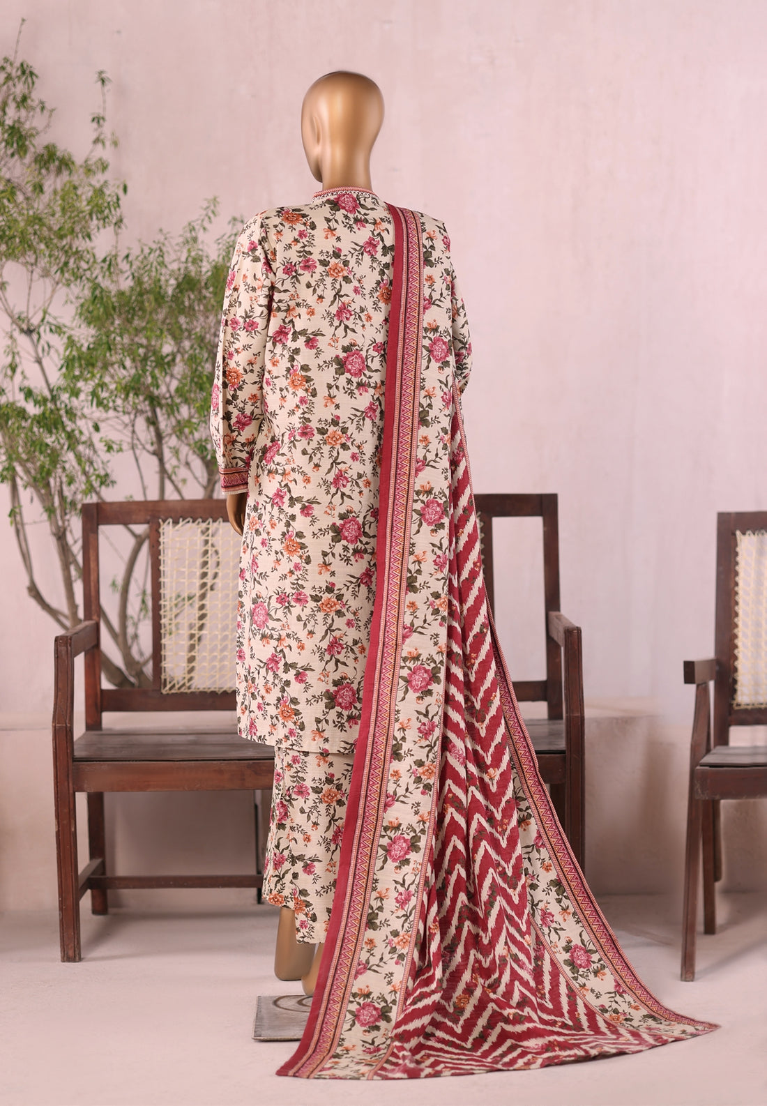 BIN SAEED Printed Khadder 3pcs Stitched Vol-3 3Piece stitched COLLECTION 2025 D-05