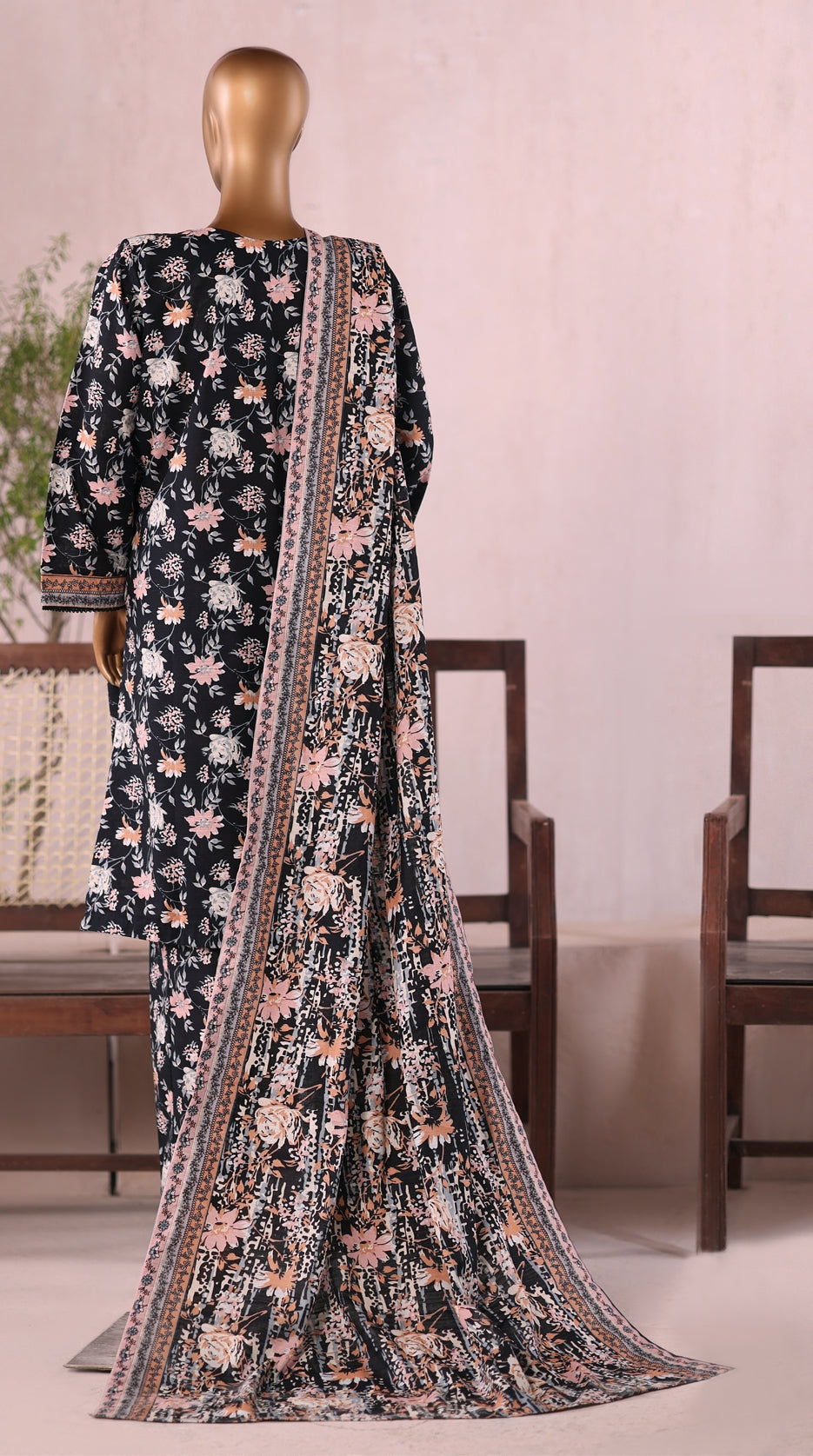 BIN SAEED Printed Khadder 3pcs Stitched Vol-3 3Piece stitched COLLECTION 2025 D-01
