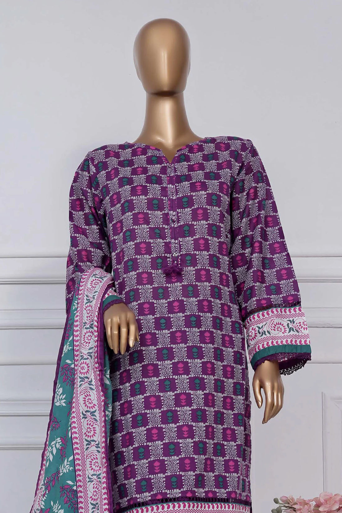 Sada Bahar Stitched 3 Piece Printed Lawn Vol-02 Collection'2025-PR-331-Purple