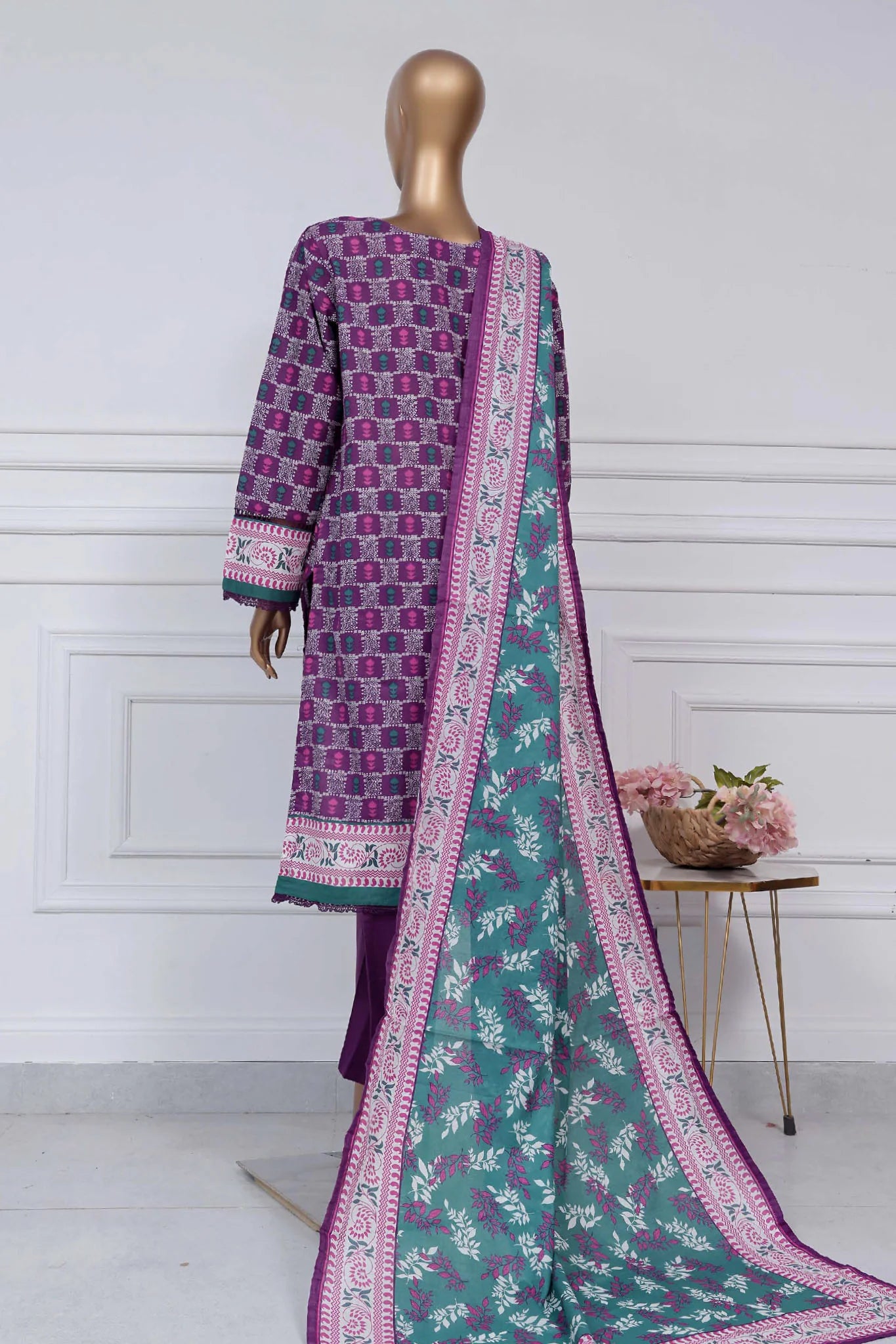 Sada Bahar Stitched 3 Piece Printed Lawn Vol-02 Collection'2025-PR-331-Purple