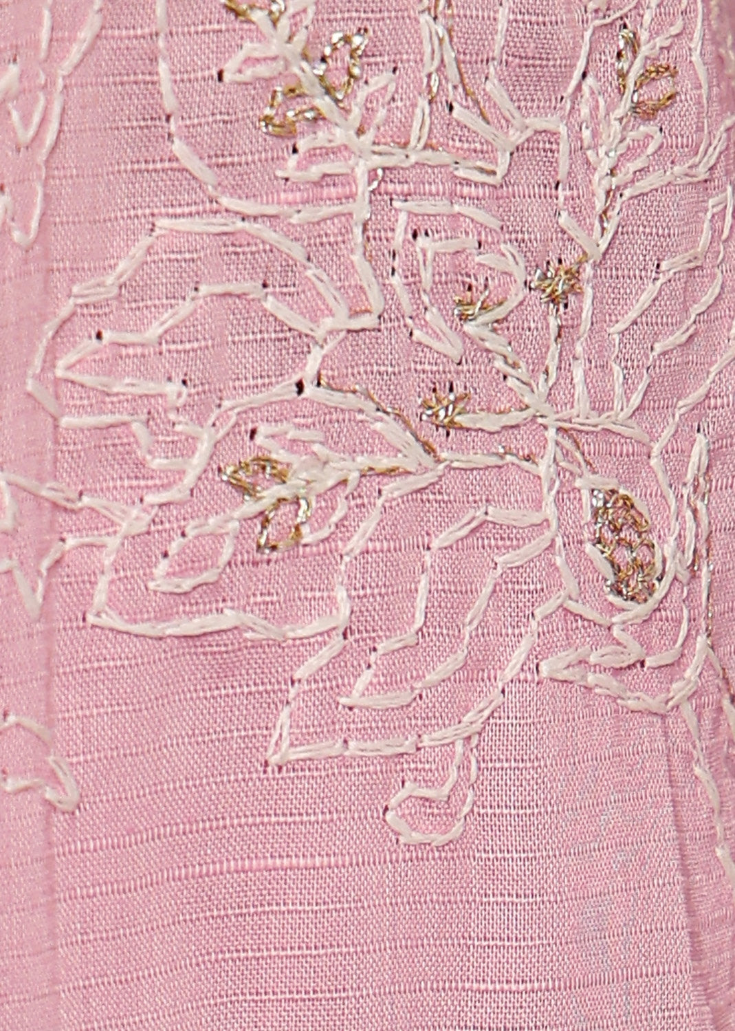 HZ Textile UNSTITCH EXCLUSIVE MID SUMMER EMBROIDERED SLUB COTTON D-02