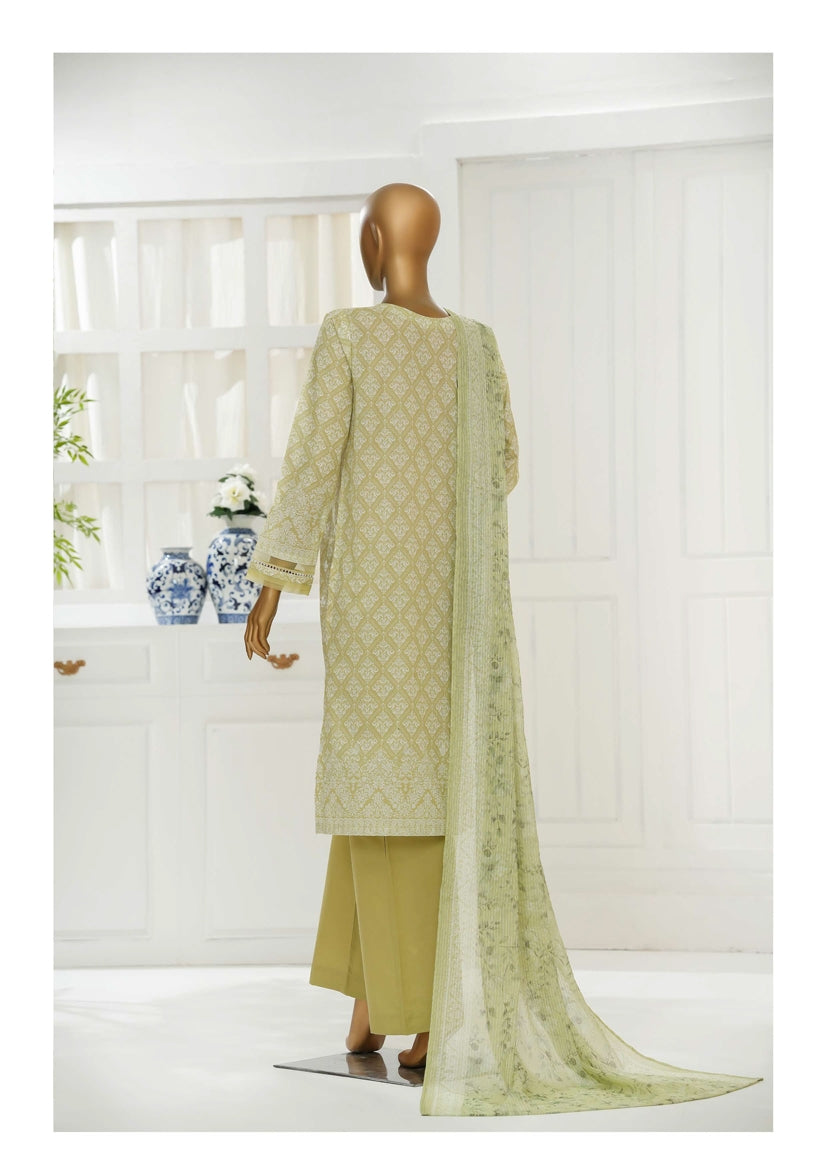 HZ Textile Ready to Wear PRINTKARI CHIKANKARI VOL-06 Print 3PC Collection 2025 D-04