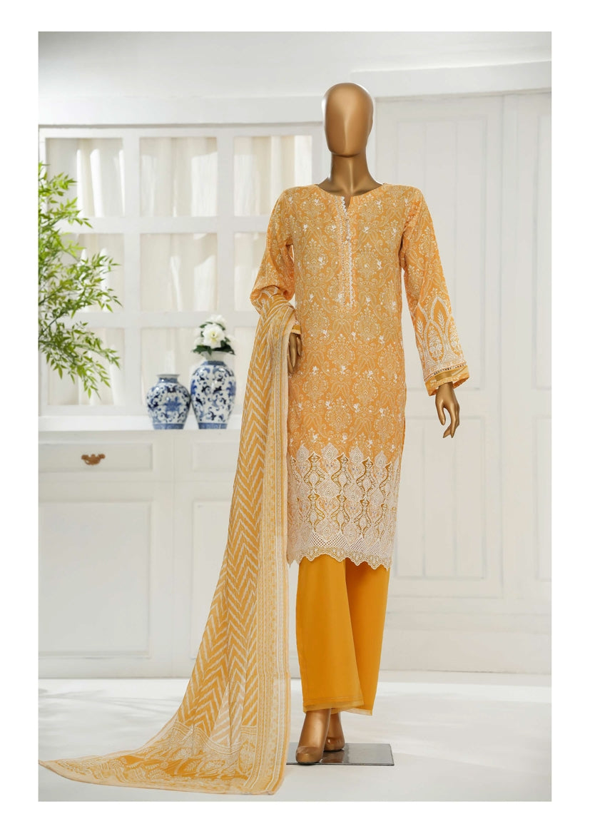 HZ Textile Ready to Wear PRINTKARI CHIKANKARI VOL-06 Print 3PC Collection 2025 D-06