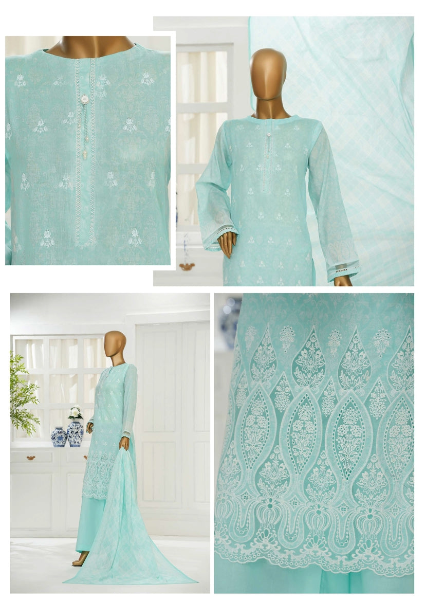 HZ Textile Ready to Wear PRINTKARI CHIKANKARI VOL-06 Print 3PC Collection 2025 D-07