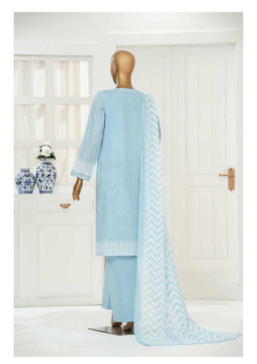 HZ Textile Ready to Wear PRINTKARI CHIKANKARI VOL-06 Print 3PC Collection 2025 D-01