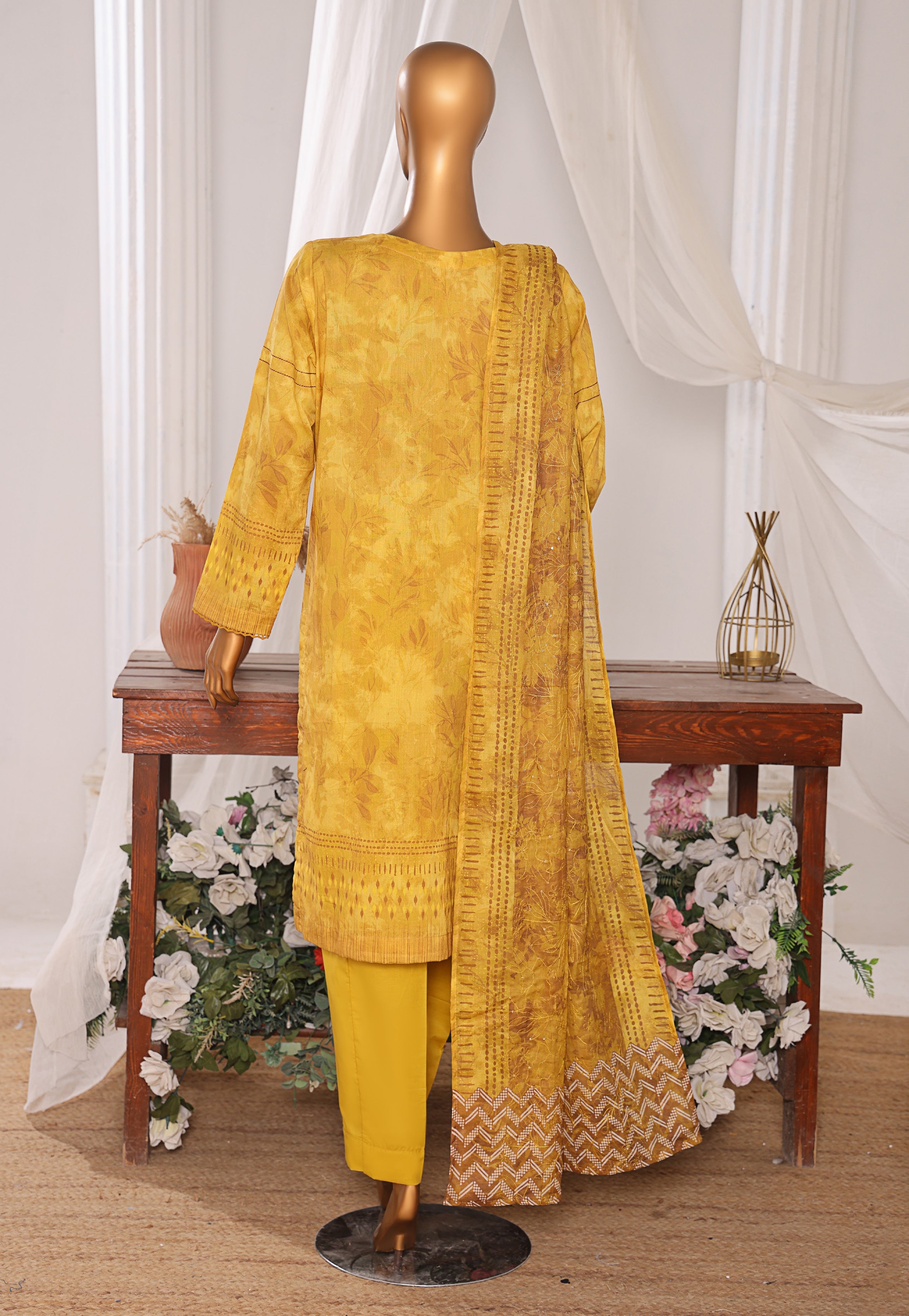 HZ Textile Unstitched Elite EMBROIDERED Collection'25 D-03