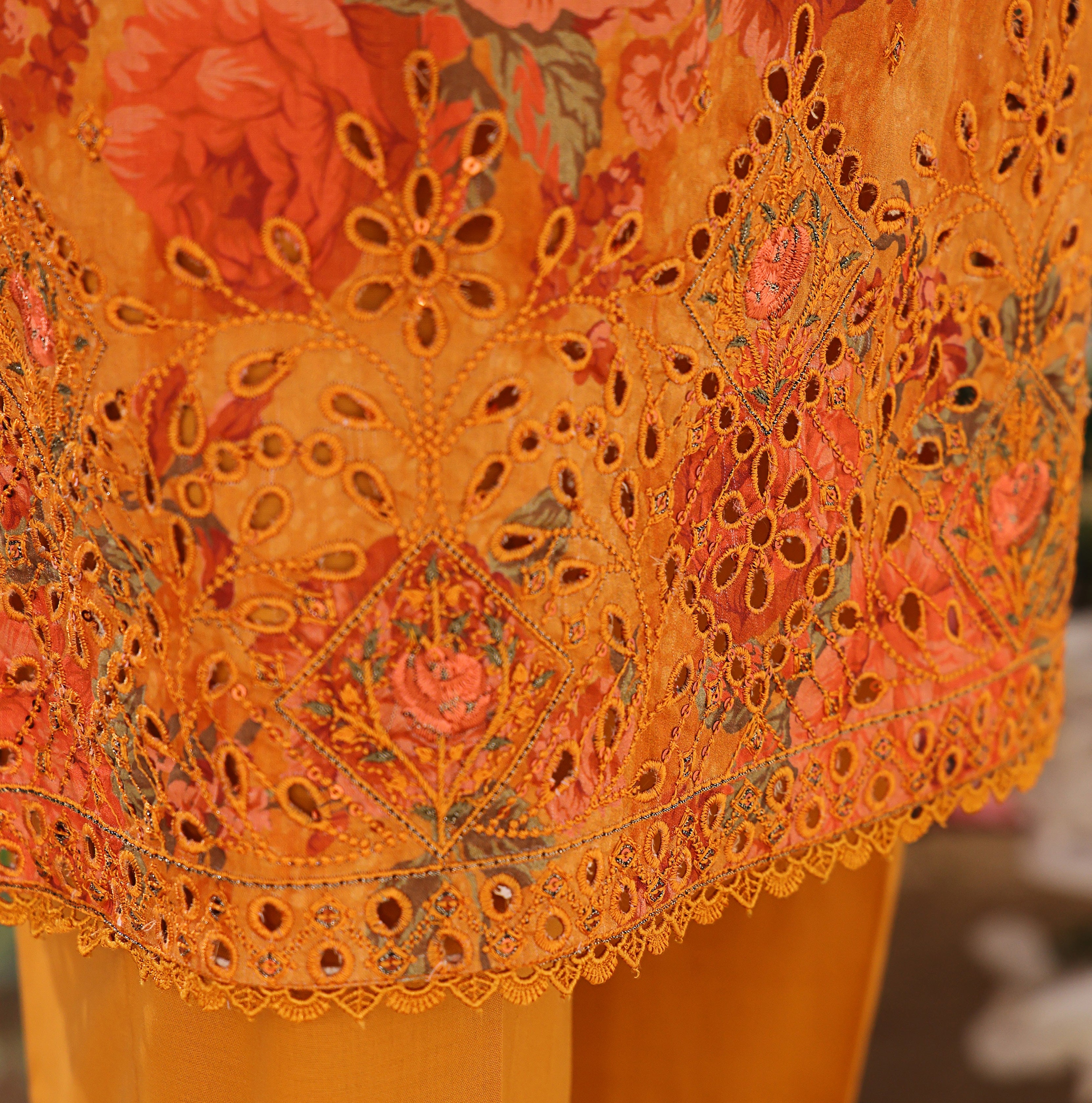 HZ Textile Unstitched Elite EMBROIDERED Collection'25 D-01