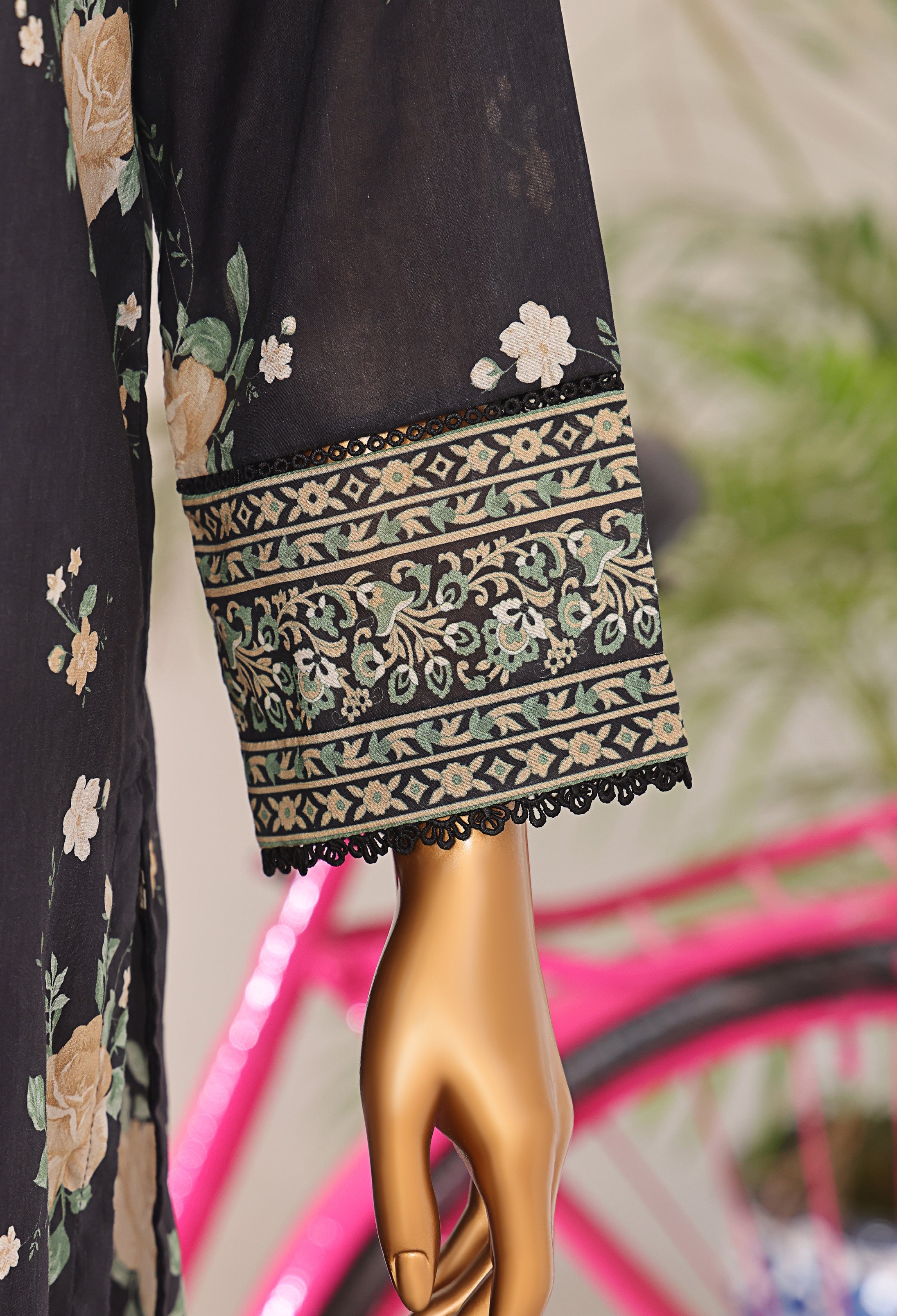 HZ Textile Unstitched Elite EMBROIDERED Collection'25 D-04