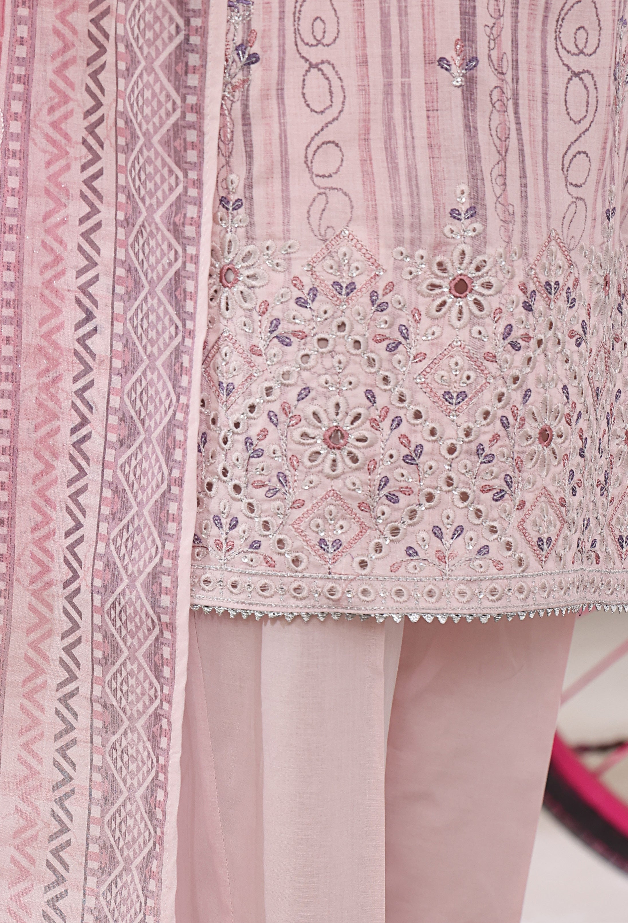 HZ Textile Unstitched Elite EMBROIDERED Collection'25 D-05