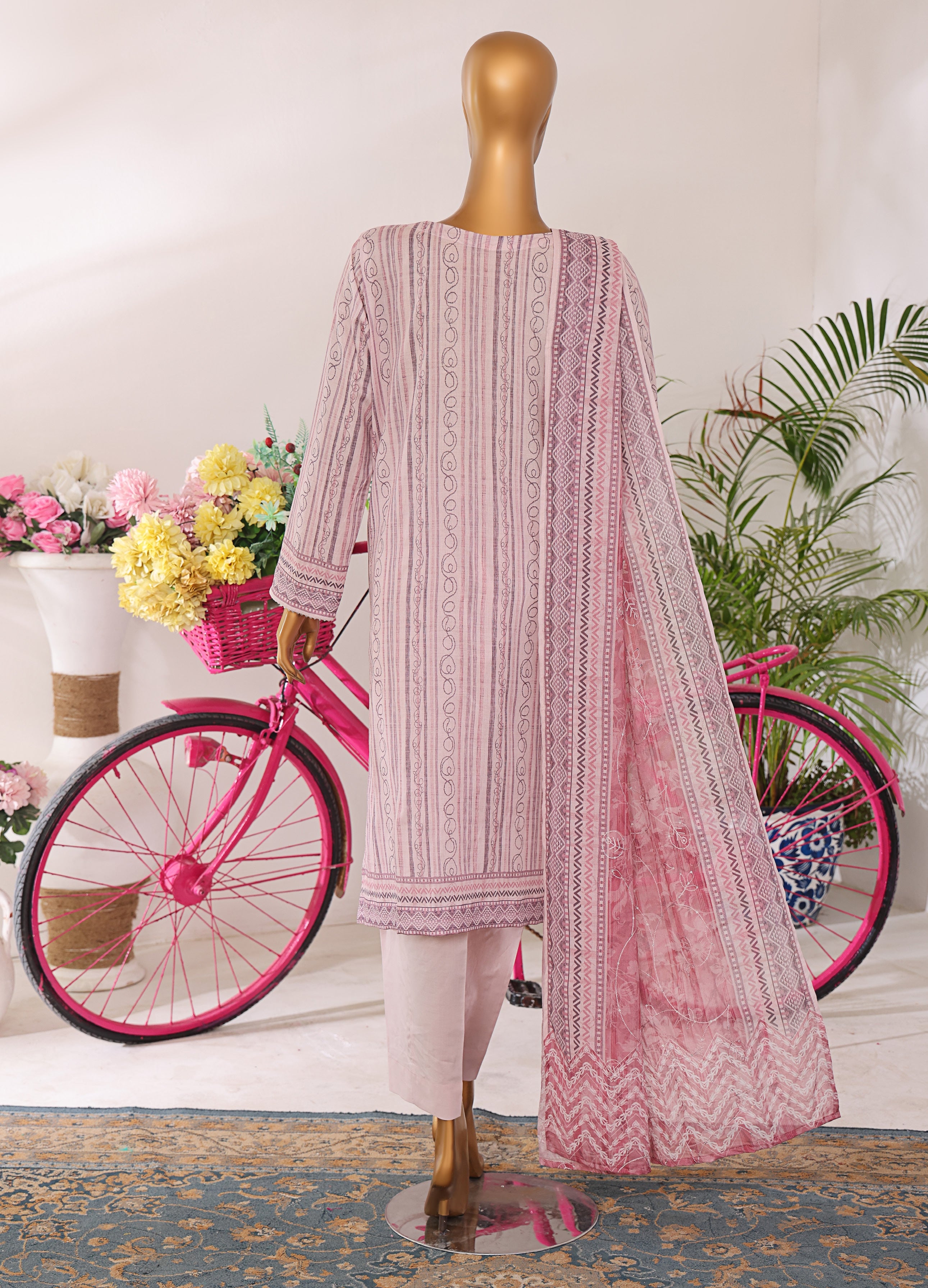 HZ Textile Unstitched Elite EMBROIDERED Collection'25 D-05