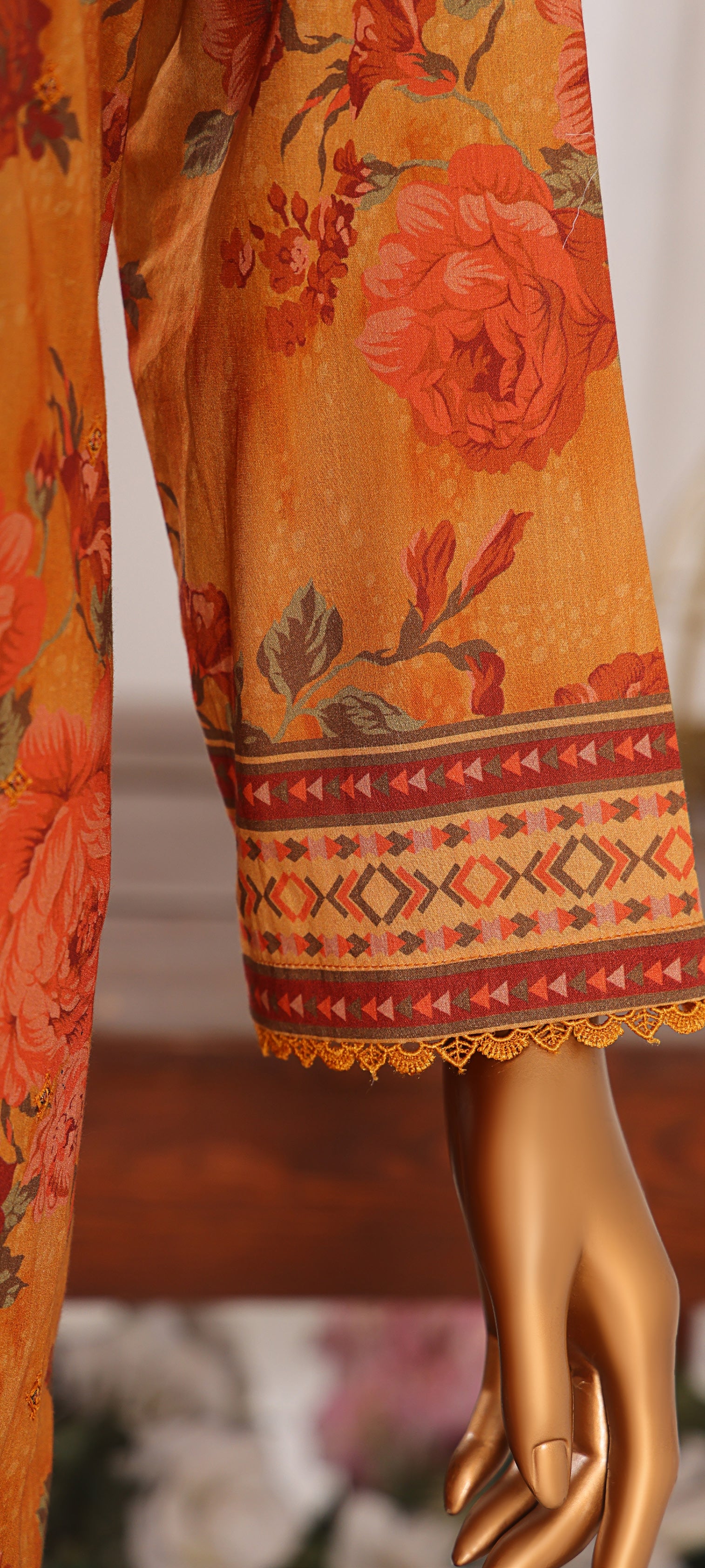 HZ Textile Unstitched Elite EMBROIDERED Collection'25 D-01